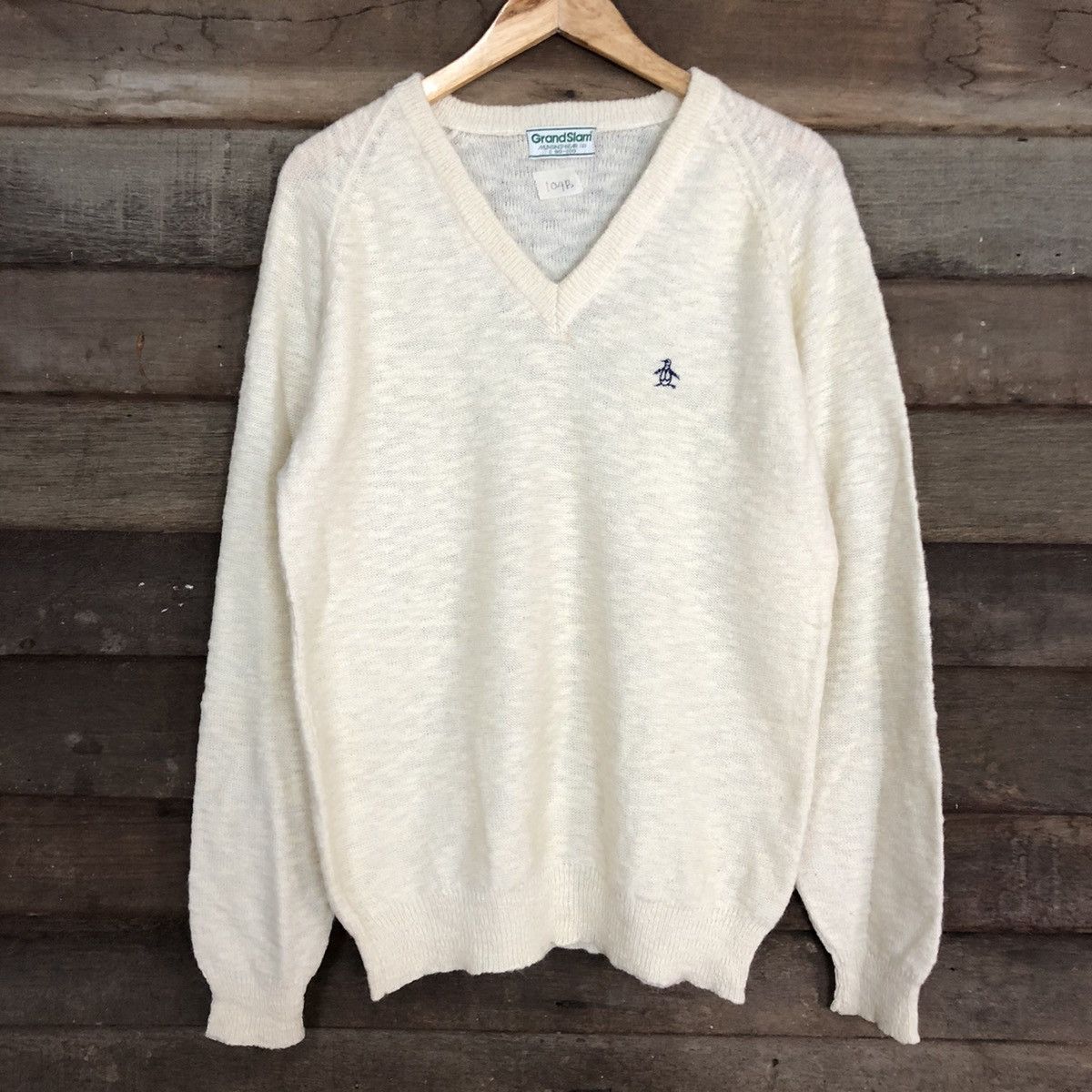 Vintage Grandslam vintage sweatshirt Cream Knitwear #104B Size US M / EU 48-50 / 2 - 8 Thumbnail