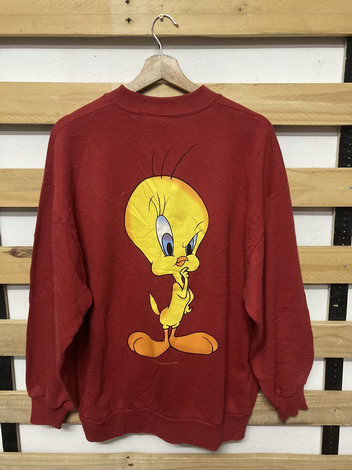 Vintage 1993 Tweety Warner Bros Crewneck Sweatshirt