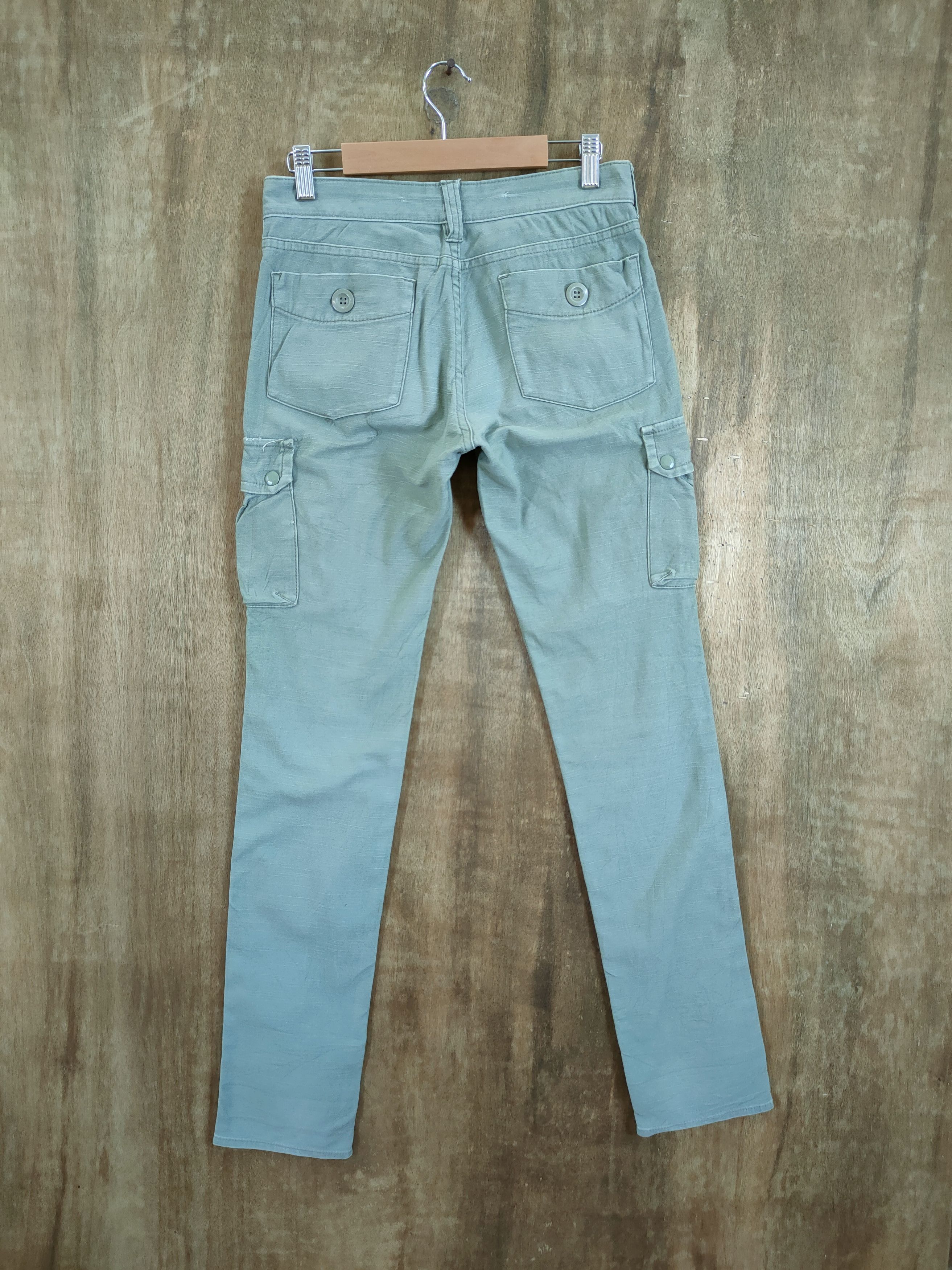 Japanese Brand Back Number japan green tactical cargo pants #46-836 Size US 28 / EU 44 - 5 Thumbnail