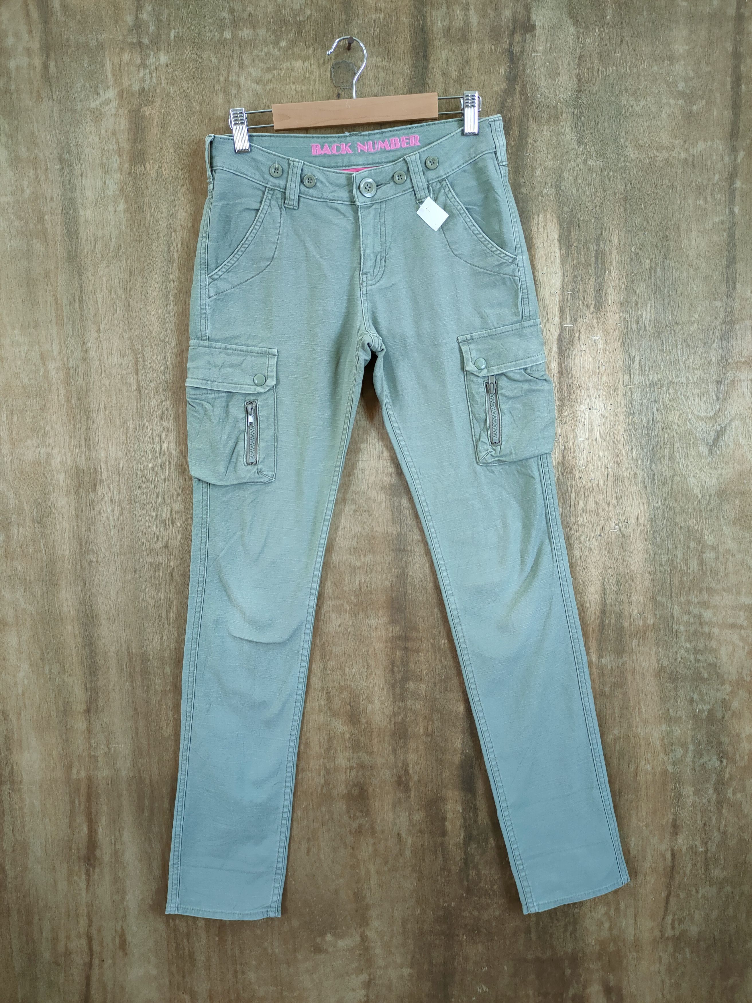Japanese Brand Back Number japan green tactical cargo pants #46-836 Size US 28 / EU 44 - 1 Thumbnail