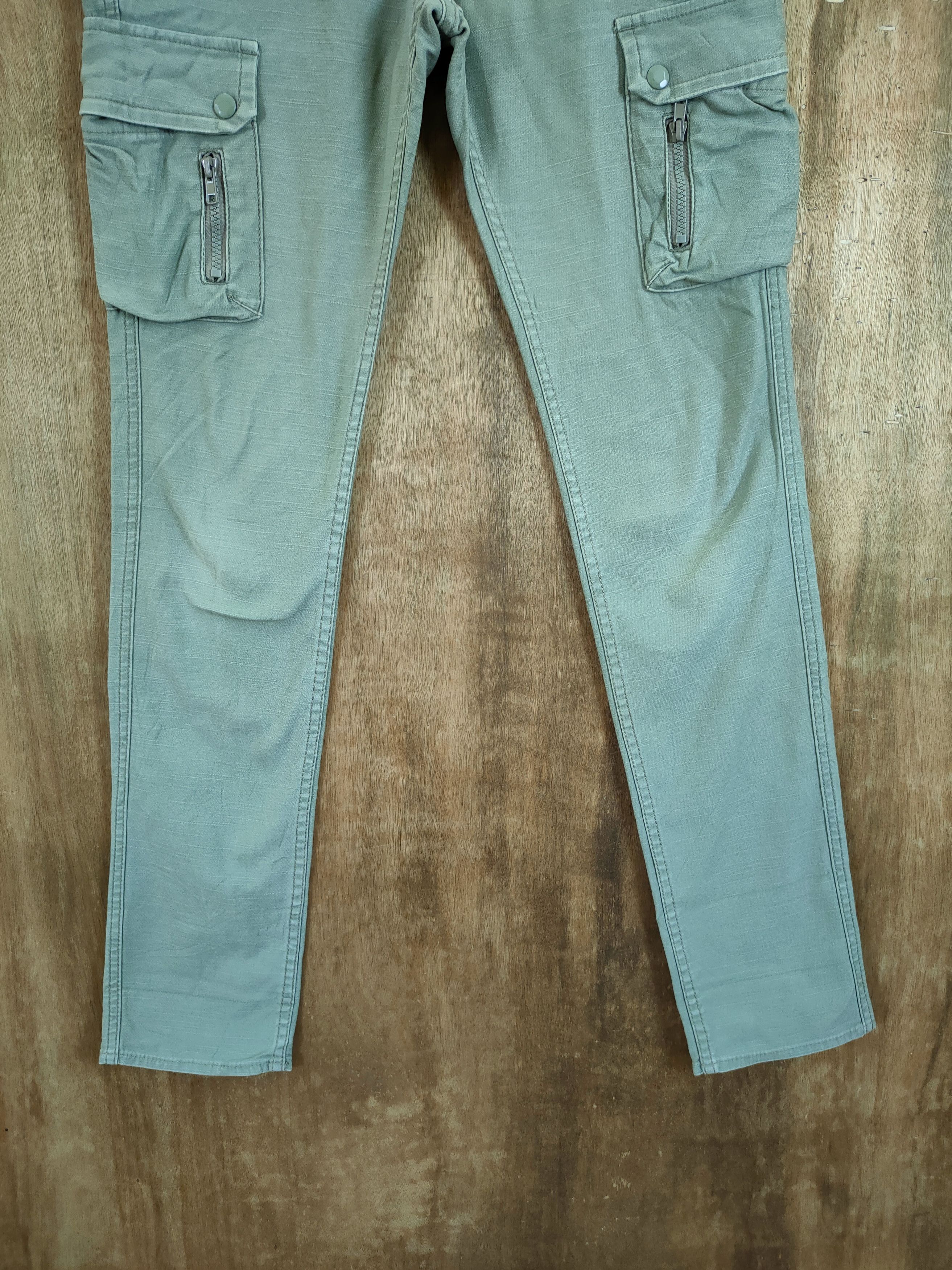 Japanese Brand Back Number japan green tactical cargo pants #46-836 Size US 28 / EU 44 - 2 Thumbnail