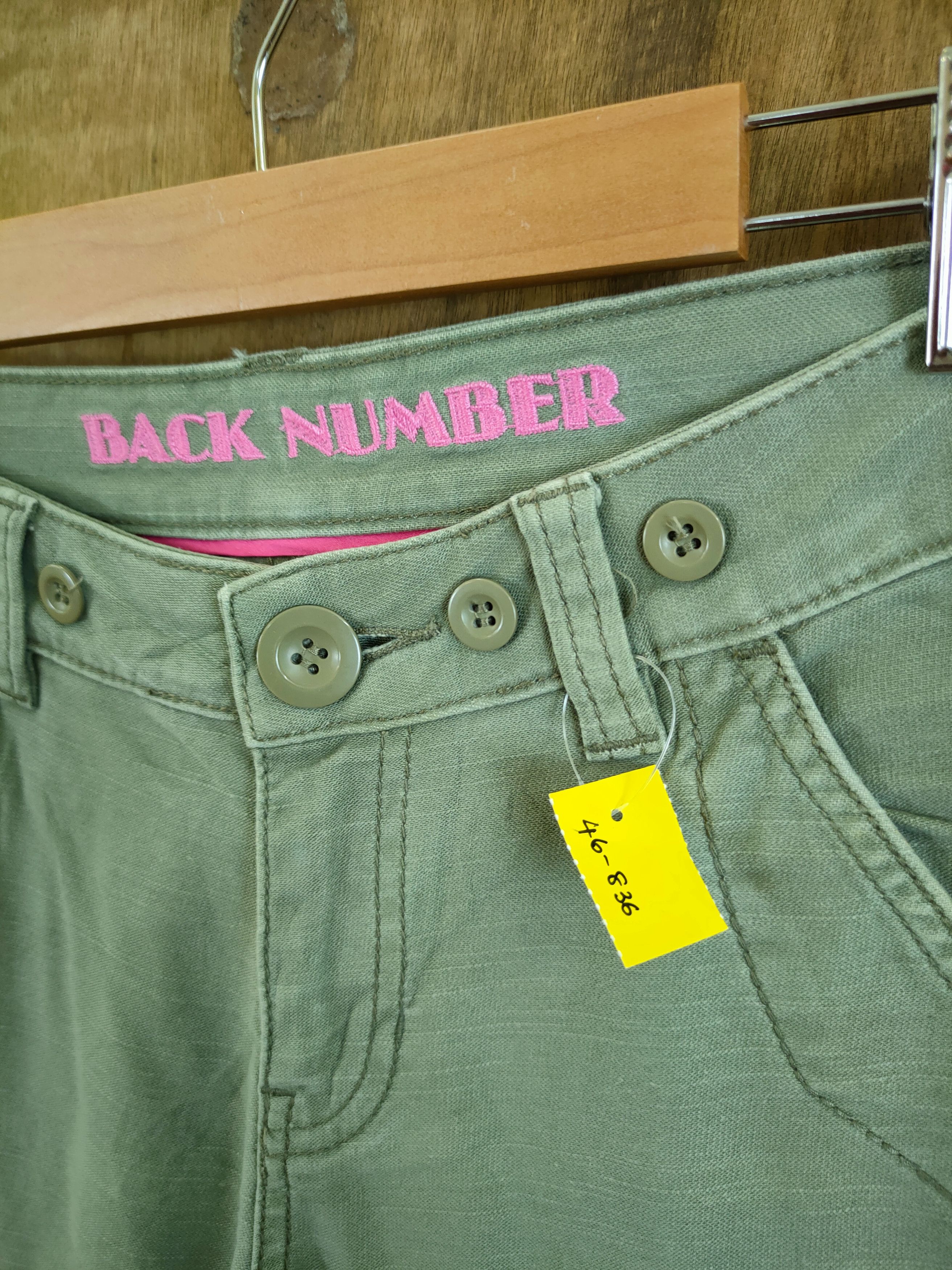Japanese Brand Back Number japan green tactical cargo pants #46-836 Size US 28 / EU 44 - 4 Thumbnail