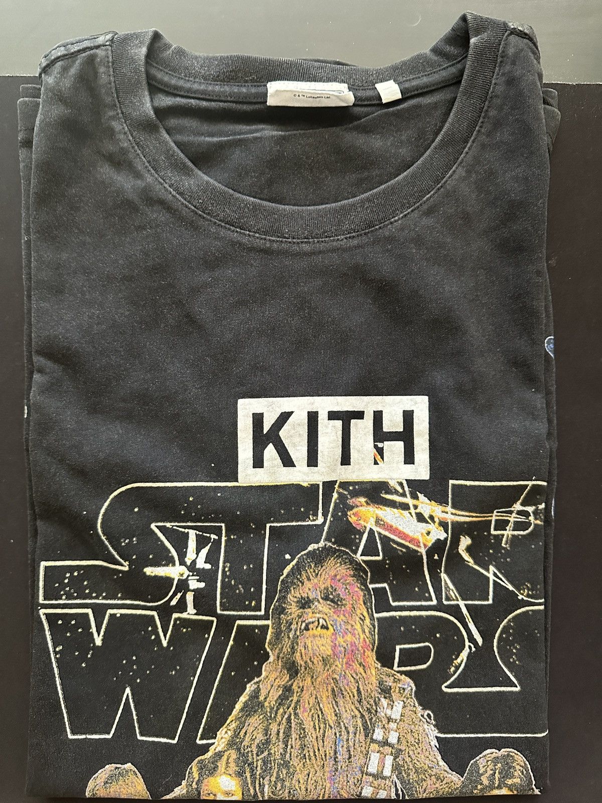 image of New Kith x Star Wars Classic Vintage Tee Black, Men's (Size XL)