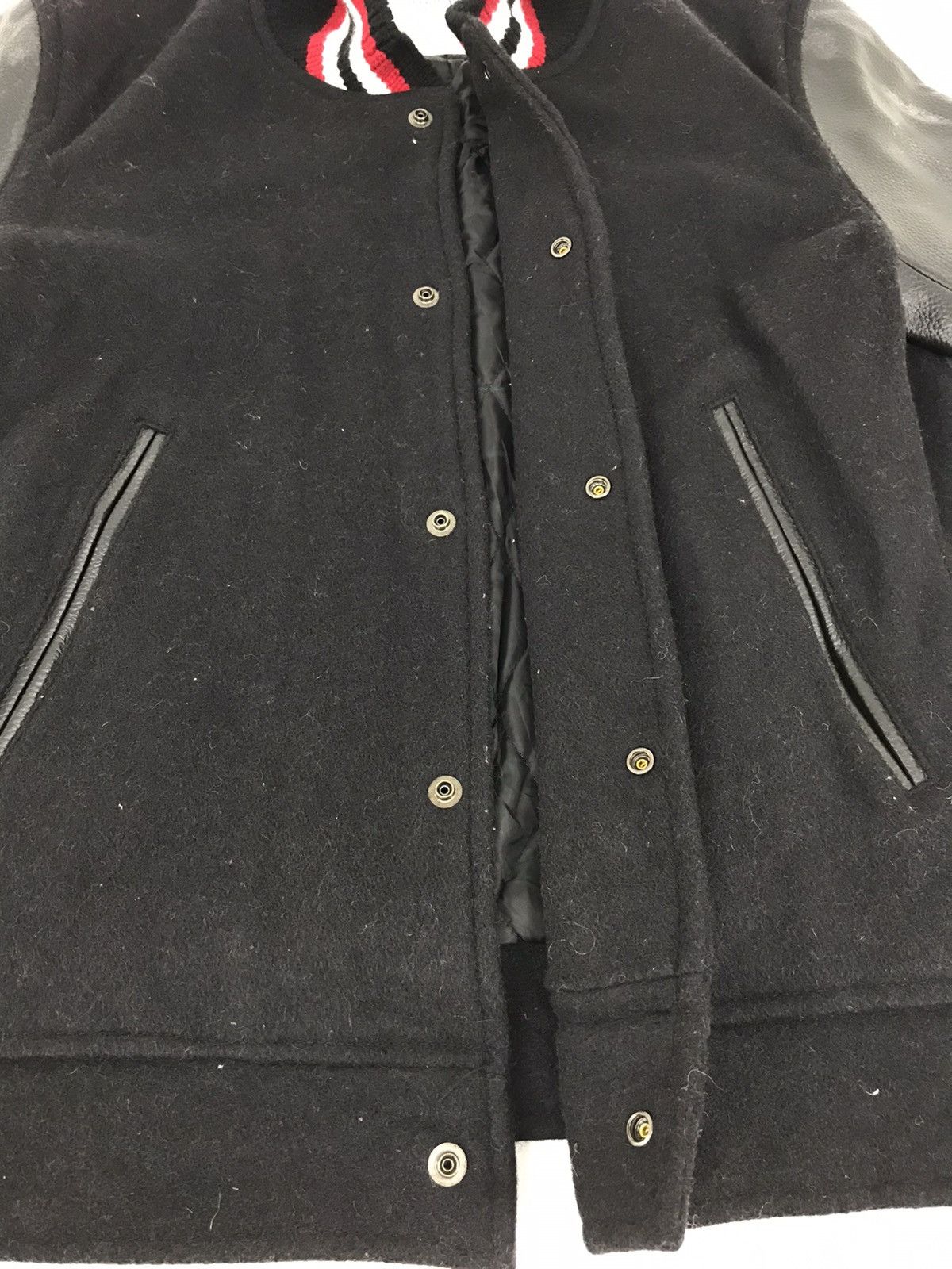 Japanese Brand × Takeo Kikuchi Half Moon Takeo Kikuchi Embroidery Varsity Leather Sleeve Size US L / EU 52-54 / 3 - 3 Thumbnail