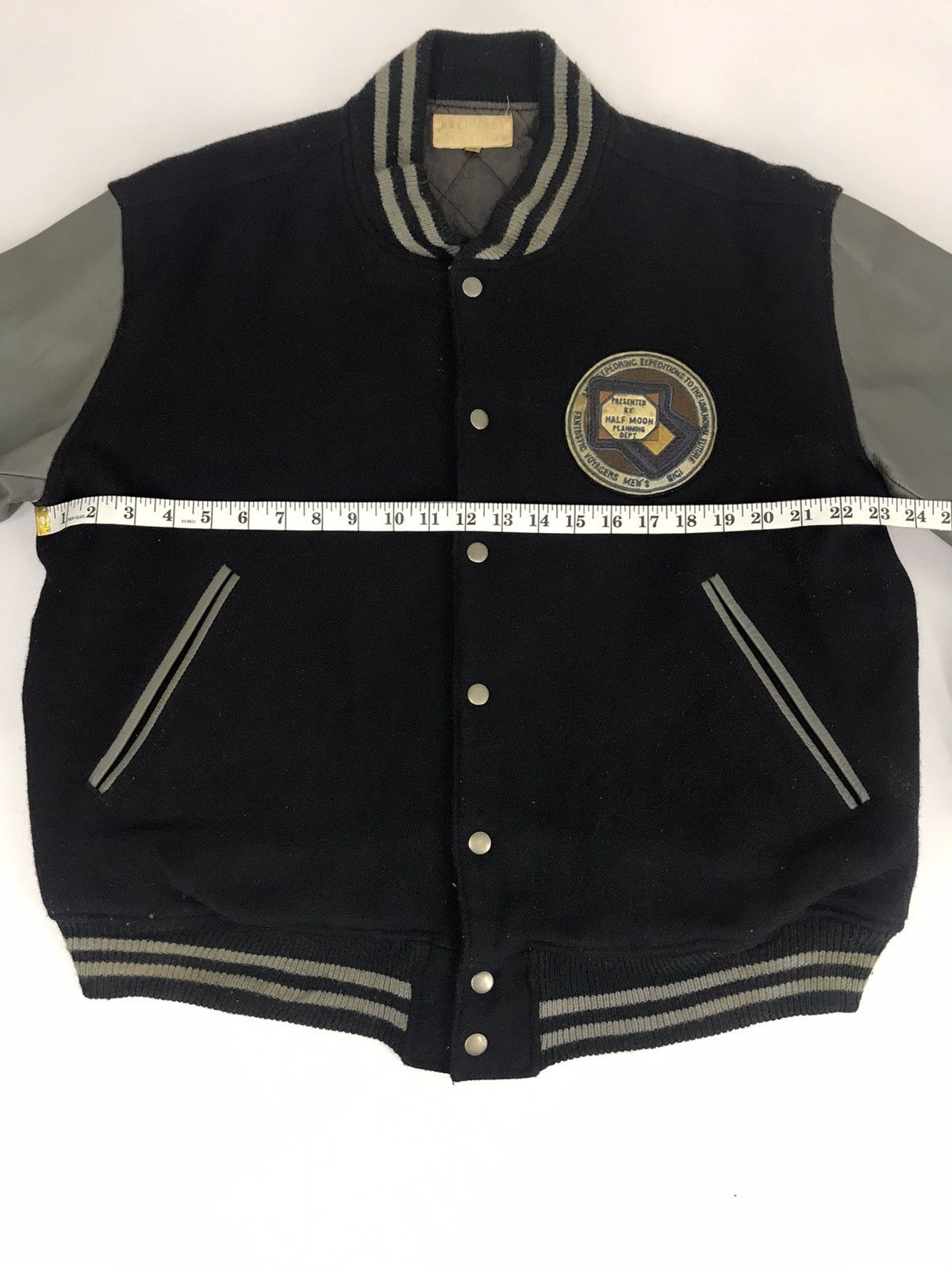 Japanese Brand × Takeo Kikuchi Half Moon Takeo Kikuchi Embroidery Varsity Leather Sleeve Size US L / EU 52-54 / 3 - 9 Thumbnail