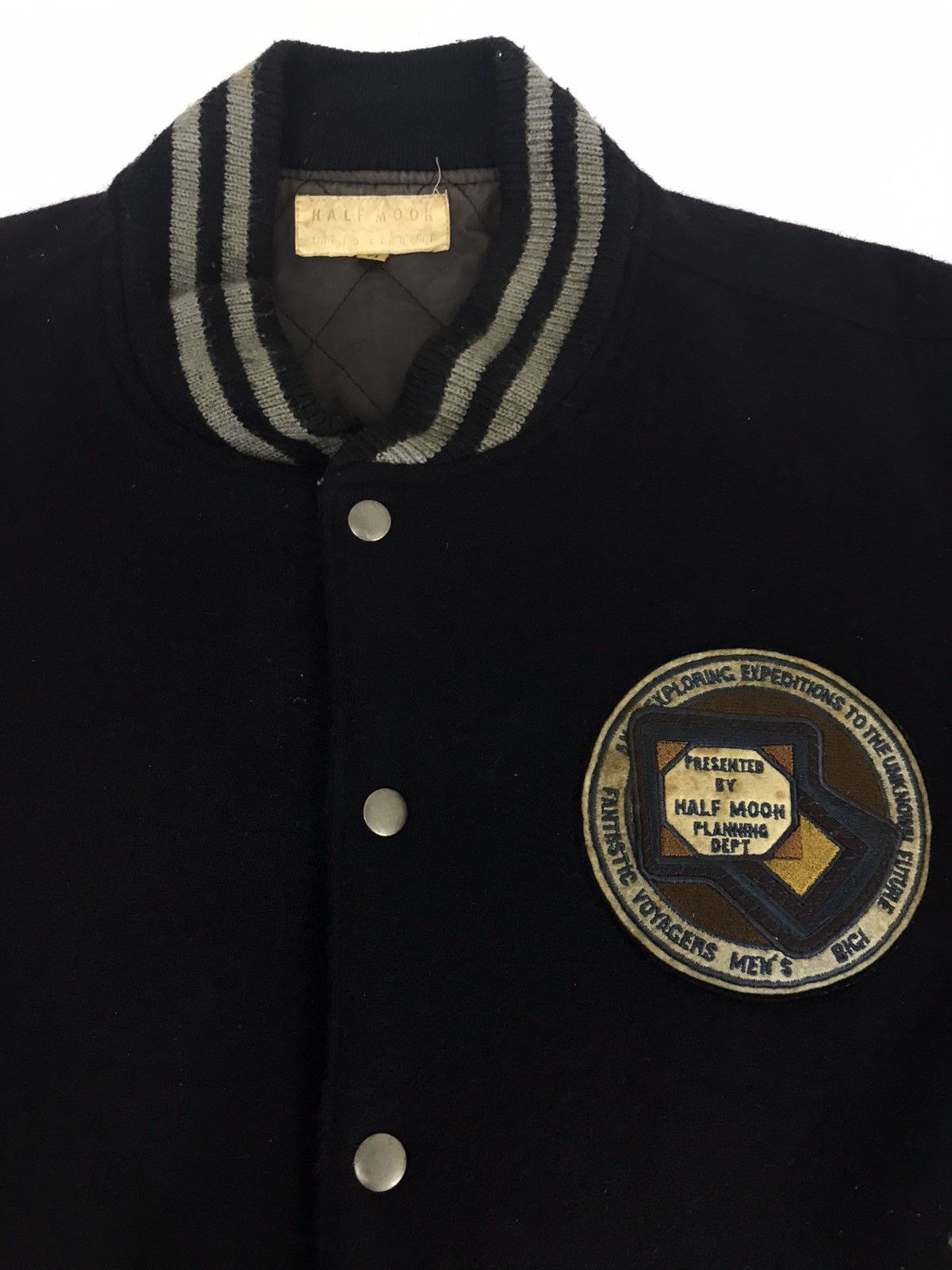 Japanese Brand × Takeo Kikuchi Half Moon Takeo Kikuchi Embroidery Varsity Leather Sleeve Size US L / EU 52-54 / 3 - 4 Thumbnail