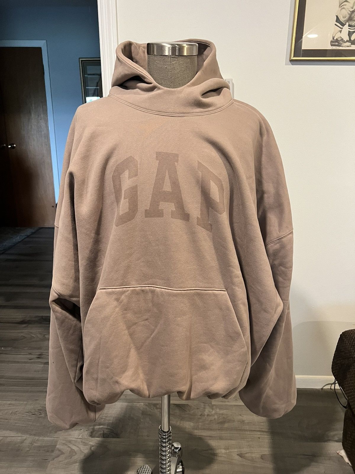 Balenciaga Gap Kanye West YEEZY GAP tan Donda hoodie XXL Grailed