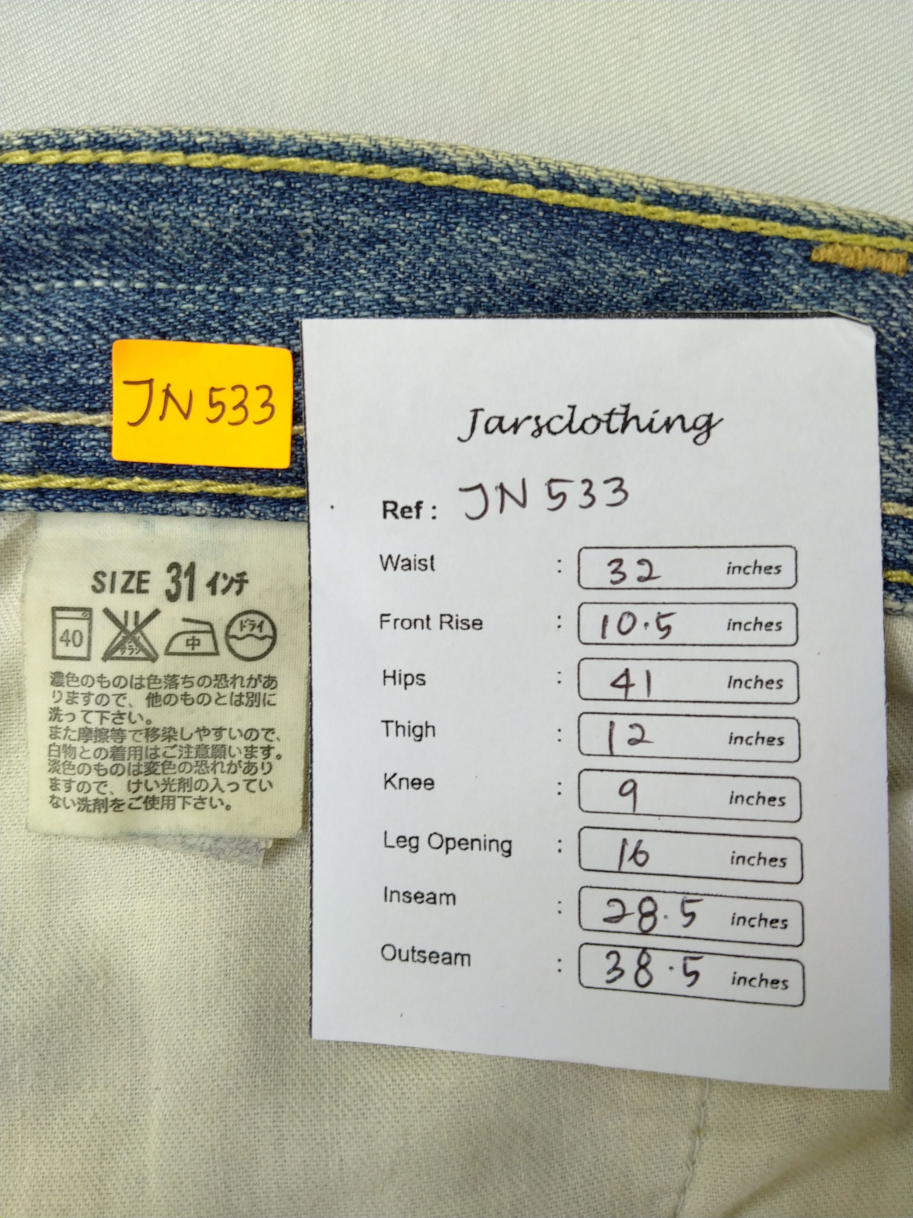 Levi's Faded Blue Vintage Levi's 533 Denim 32 x 28.5 -JN533 Size US 32 / EU 48 - 9 Thumbnail
