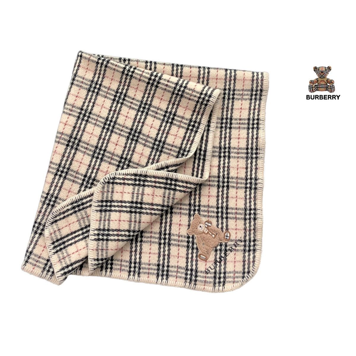 Burberry Burberry London Baby Bear Blanket 100% Wool Size ONE SIZE - 1 Thumbnail