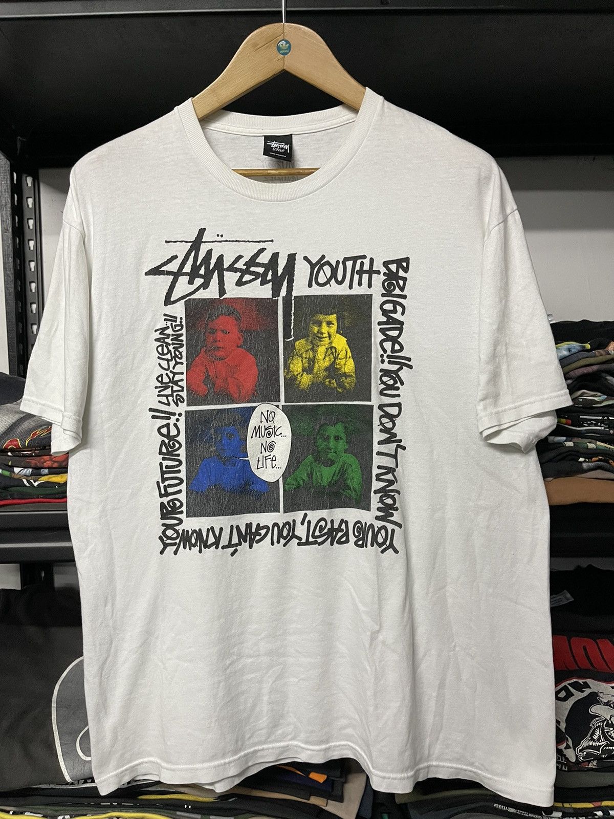 Vintage Stussy Shirt / Stussy Youth Brigade Photo Print / 'you Don