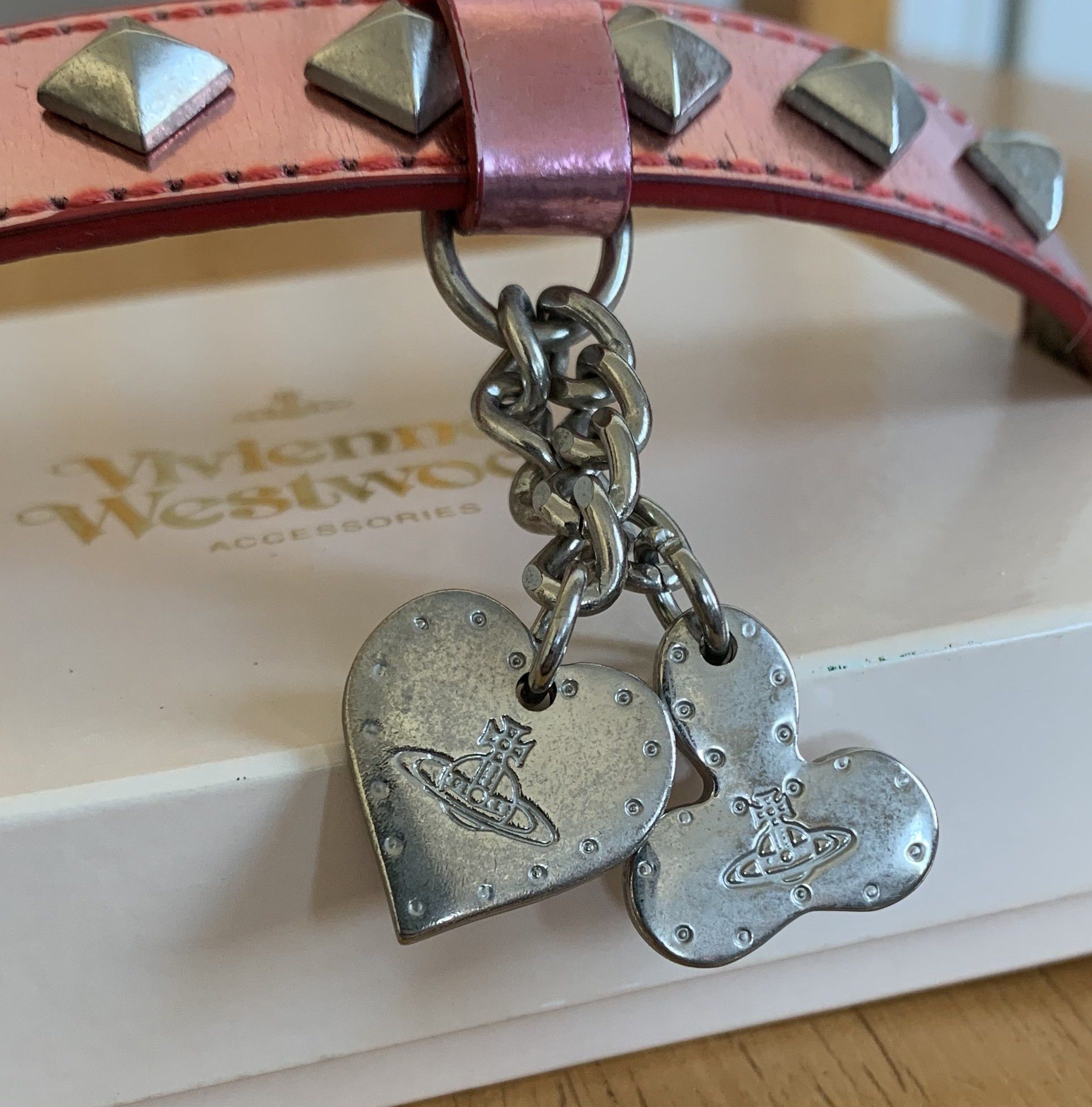Vivienne Westwood S/S 2003 Vivenne Westwood Studded Leather Orb Bracelet Size ONE SIZE - 5 Thumbnail