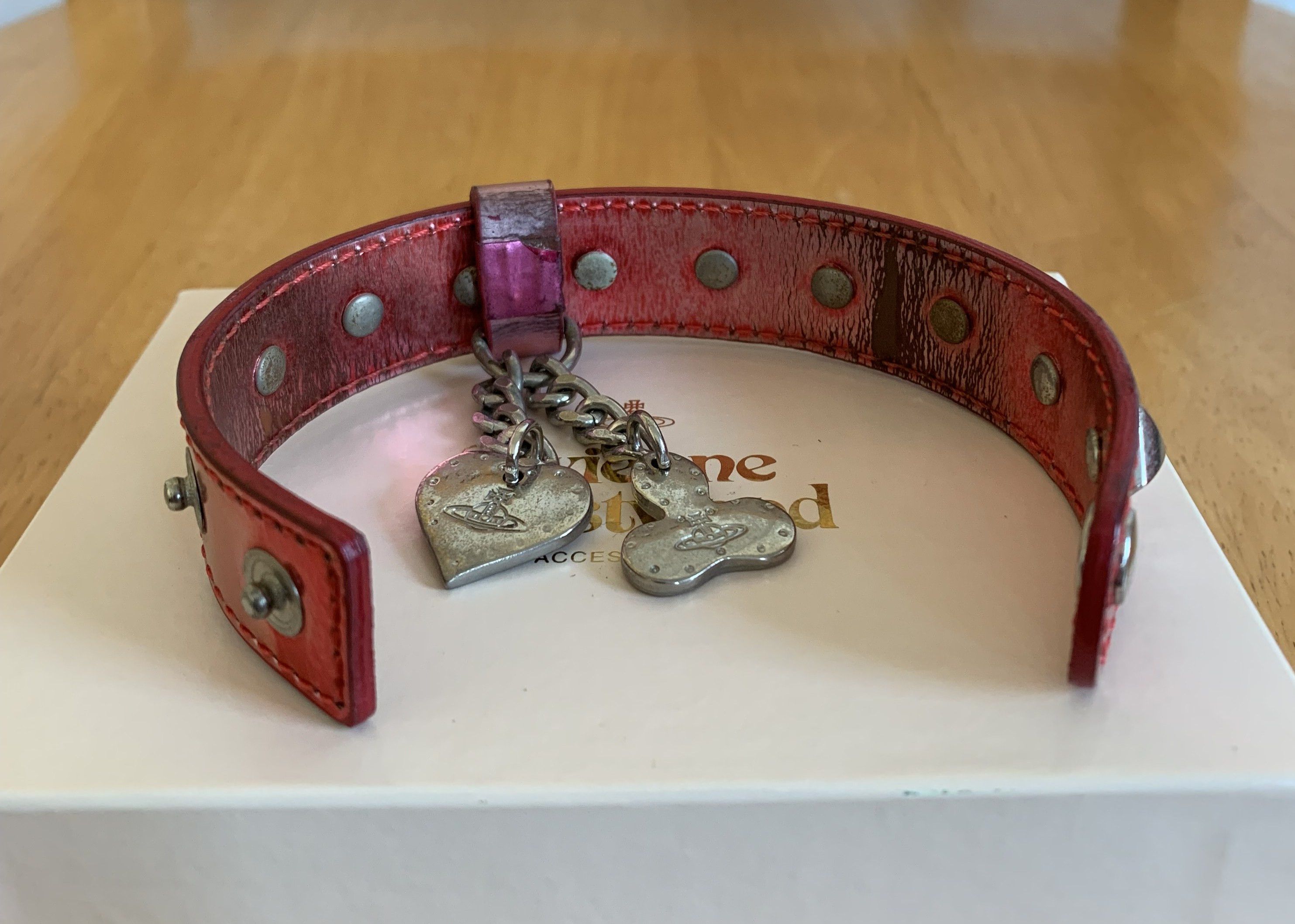 Vivienne Westwood S/S 2003 Vivenne Westwood Studded Leather Orb Bracelet Size ONE SIZE - 6 Thumbnail
