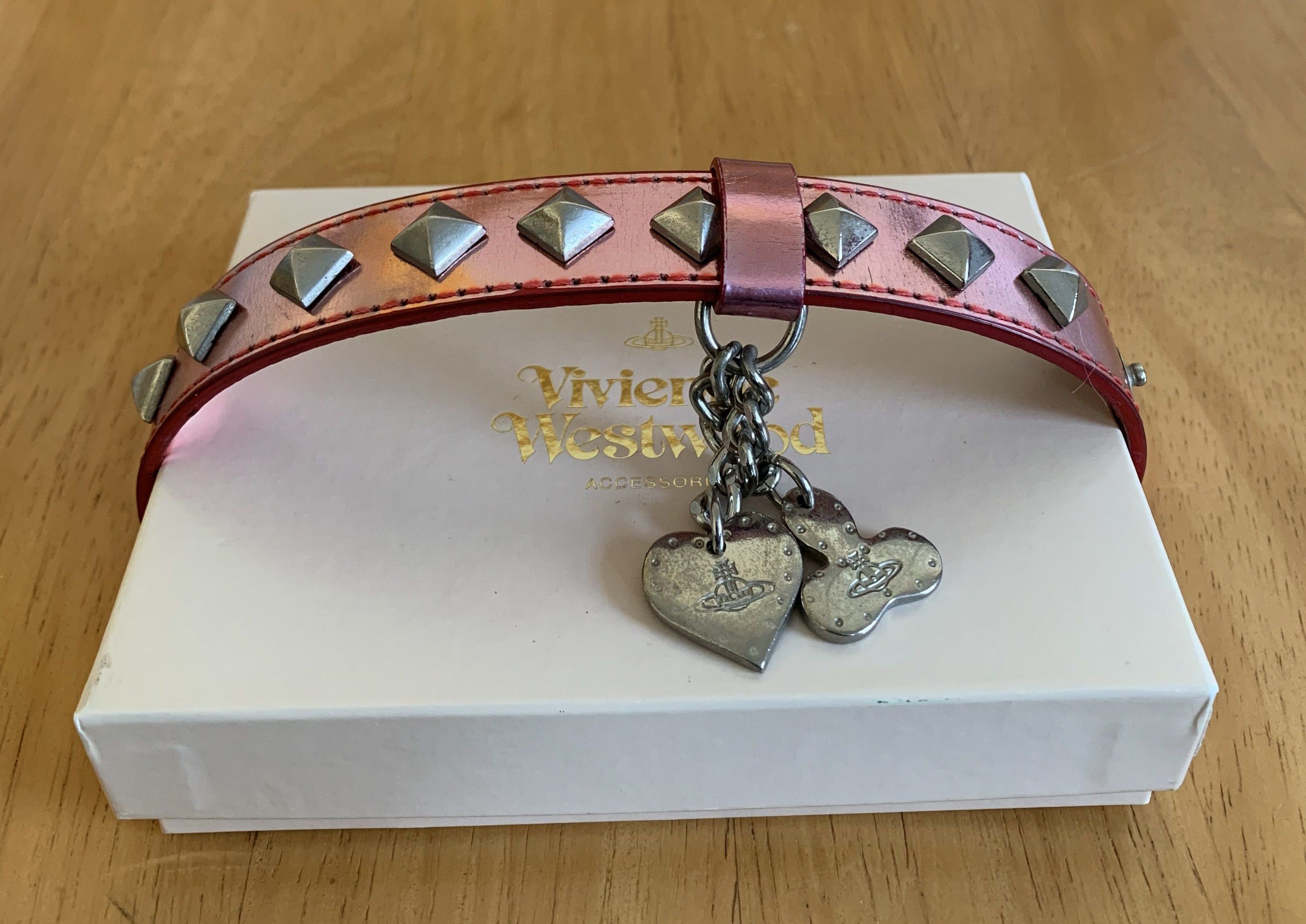 Vivienne Westwood S/S 2003 Vivenne Westwood Studded Leather Orb Bracelet Size ONE SIZE - 4 Thumbnail