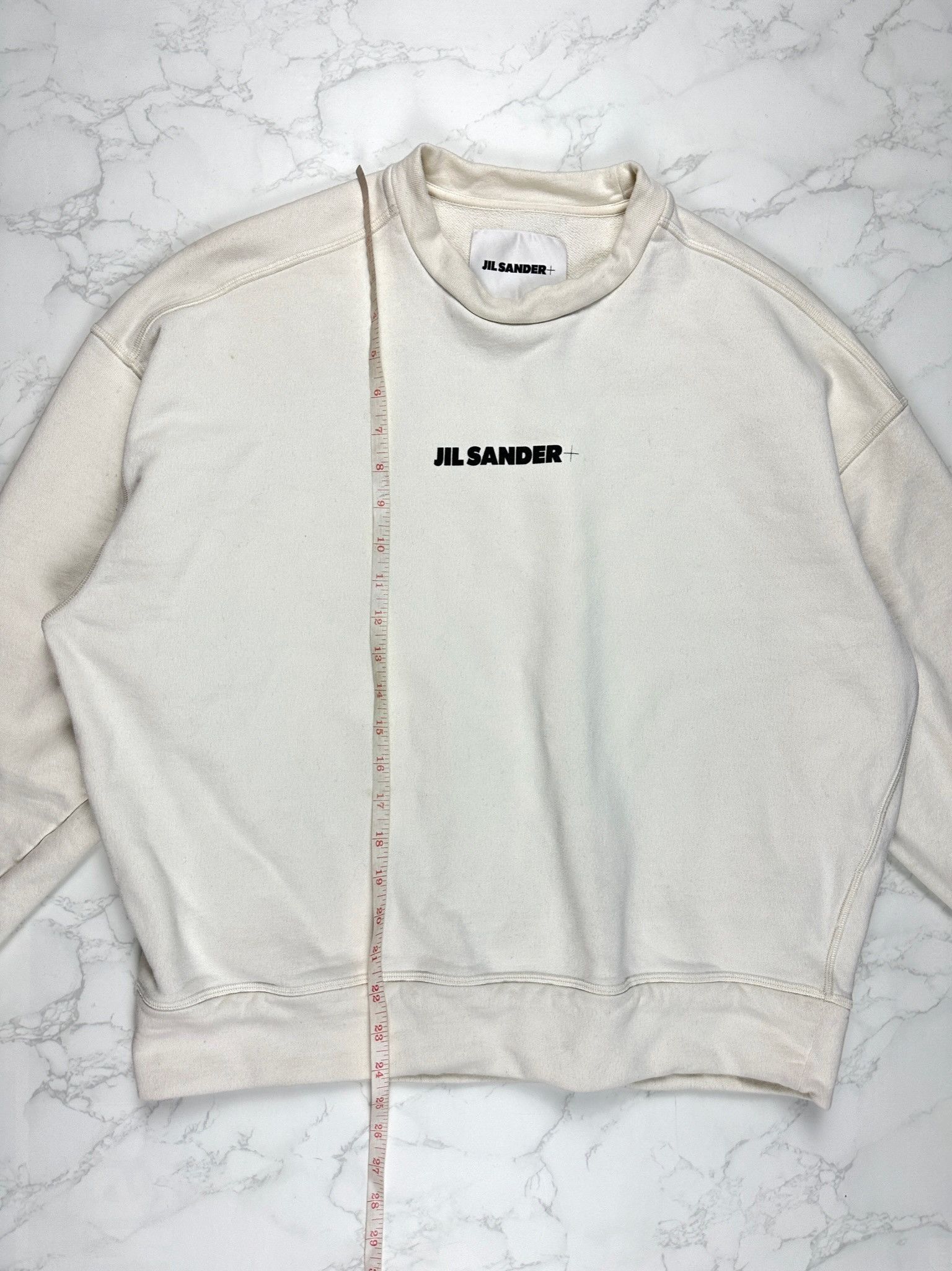 Jil Sander 🔥[SALE]🔥 Jil Sander White Logo Sweatshirt Size US S / EU 44-46 / 1 - 4 Thumbnail