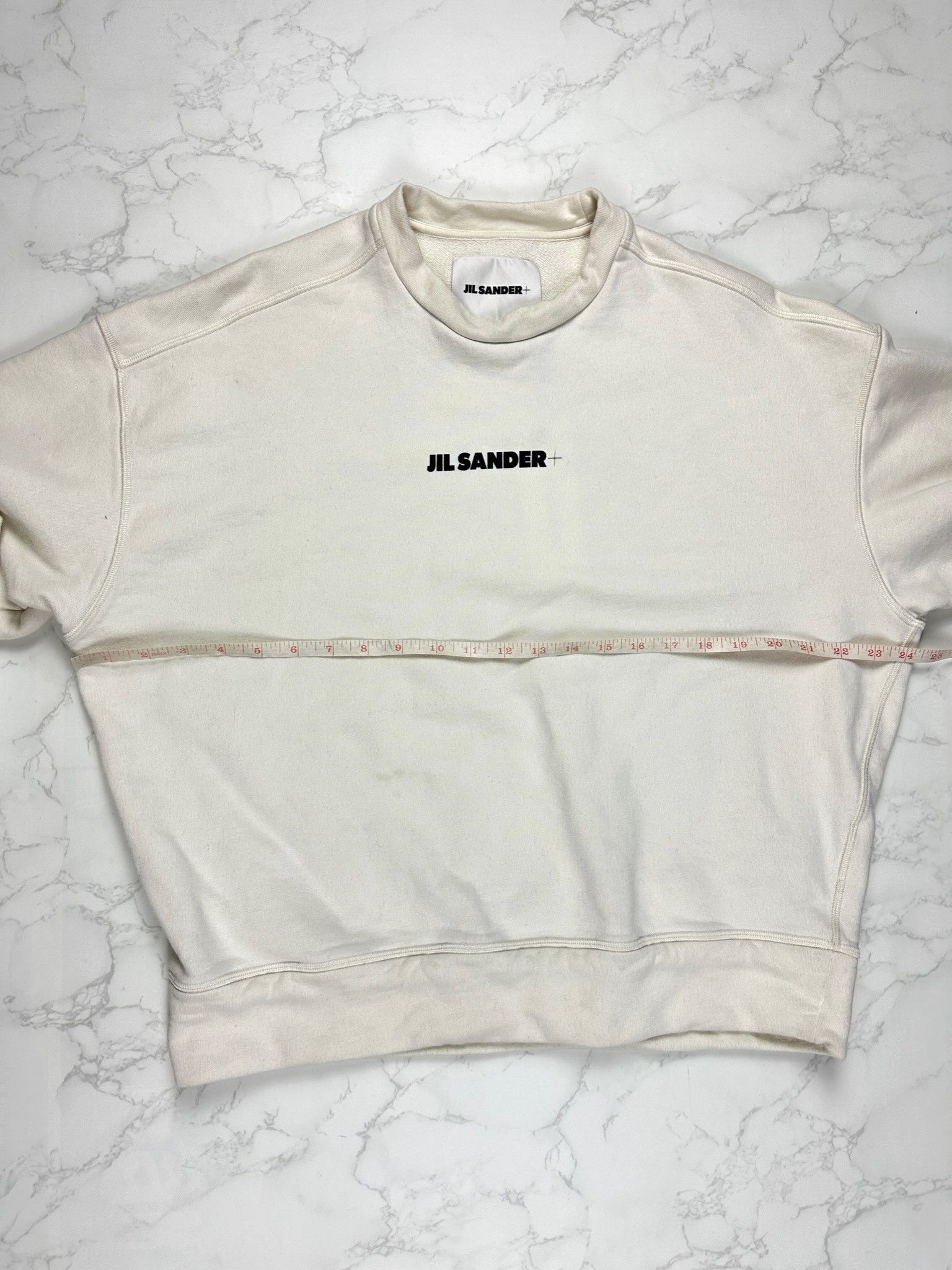 Jil Sander 🔥[SALE]🔥 Jil Sander White Logo Sweatshirt Size US S / EU 44-46 / 1 - 5 Thumbnail