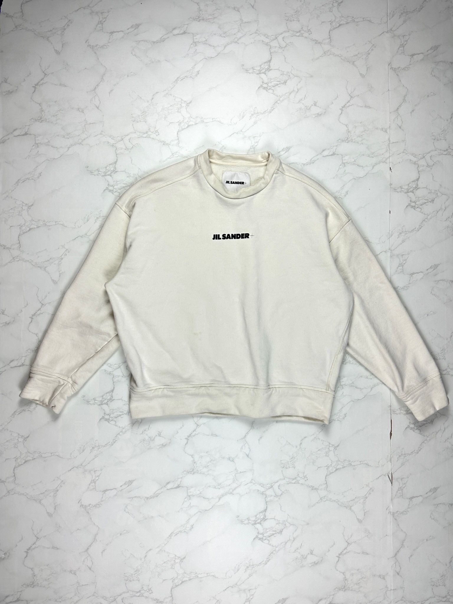 🔥[SALE]🔥 Jil Sander White Logo Sweatshirt