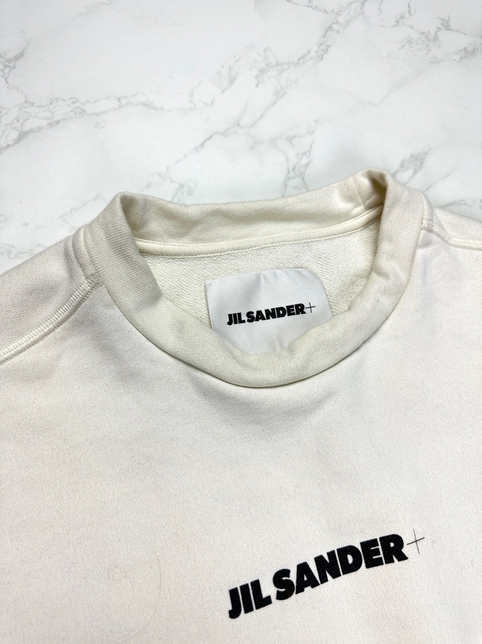 Jil Sander 🔥[SALE]🔥 Jil Sander White Logo Sweatshirt Size US S / EU 44-46 / 1 - 3 Thumbnail