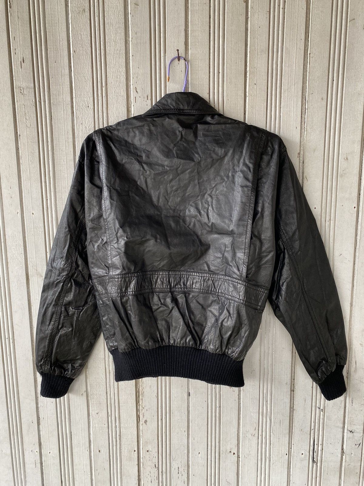 Vintage Vintage Robo Bahron Tokyo Distressed Leather Black Jacket Size US M / EU 48-50 / 2 - 2 Thumbnail