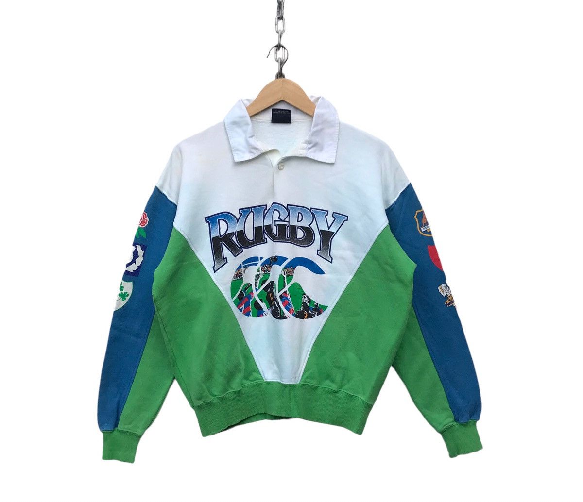 Canterbury of New Zealand Canterbury Rugby Challenge 1991 Sweatshirt - Discolouration Size US M / EU 48-50 / 2 - 1 Thumbnail