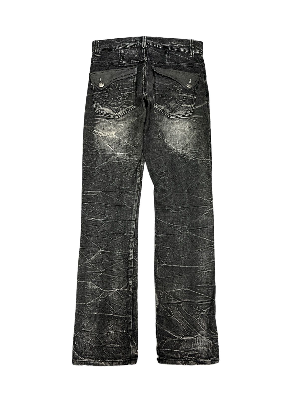 Japanese Brand SICK💥AVAIL AVANTGARDE DISTRESSED DENIM PANT Size US 30 / EU 46 - 7 Thumbnail