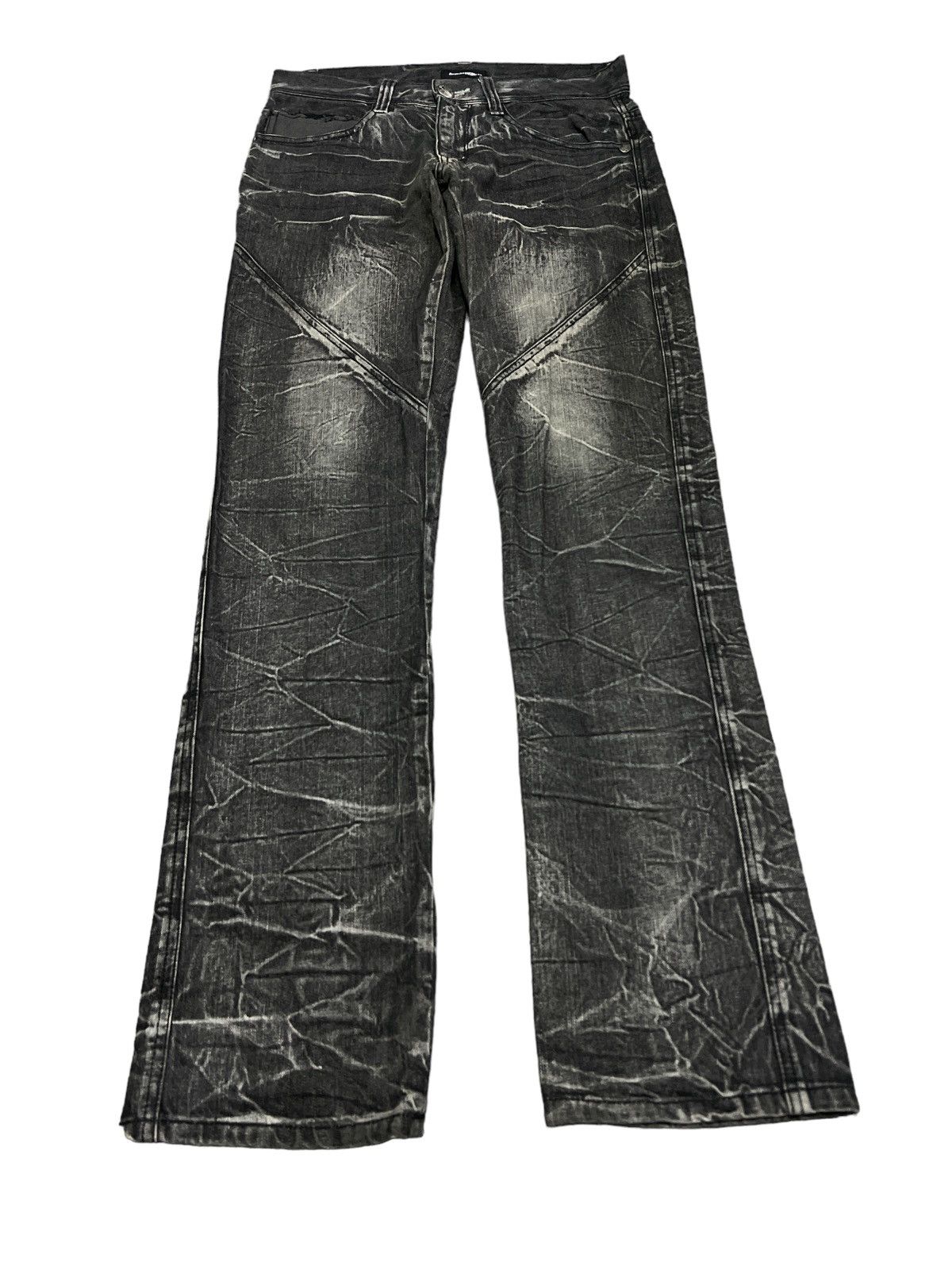 Japanese Brand SICK💥AVAIL AVANTGARDE DISTRESSED DENIM PANT Size US 30 / EU 46 - 3 Thumbnail
