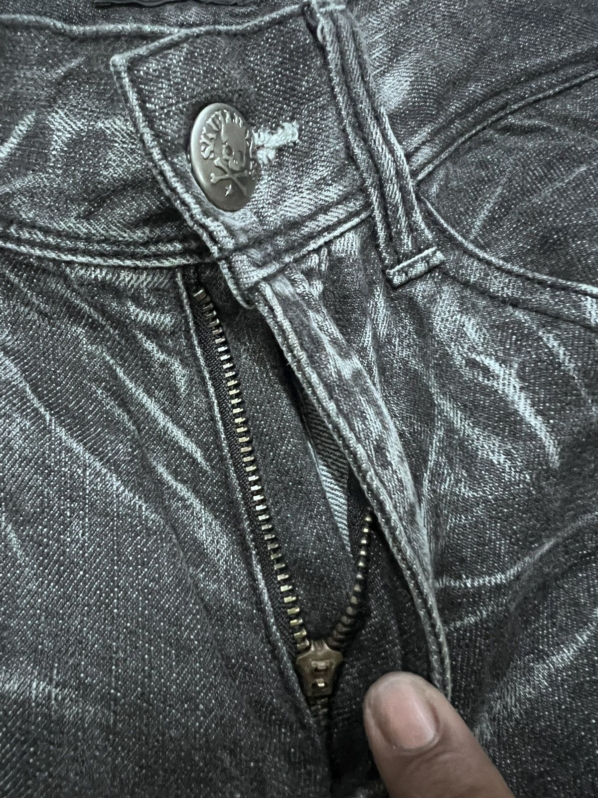 Japanese Brand SICK💥AVAIL AVANTGARDE DISTRESSED DENIM PANT Size US 30 / EU 46 - 11 Thumbnail