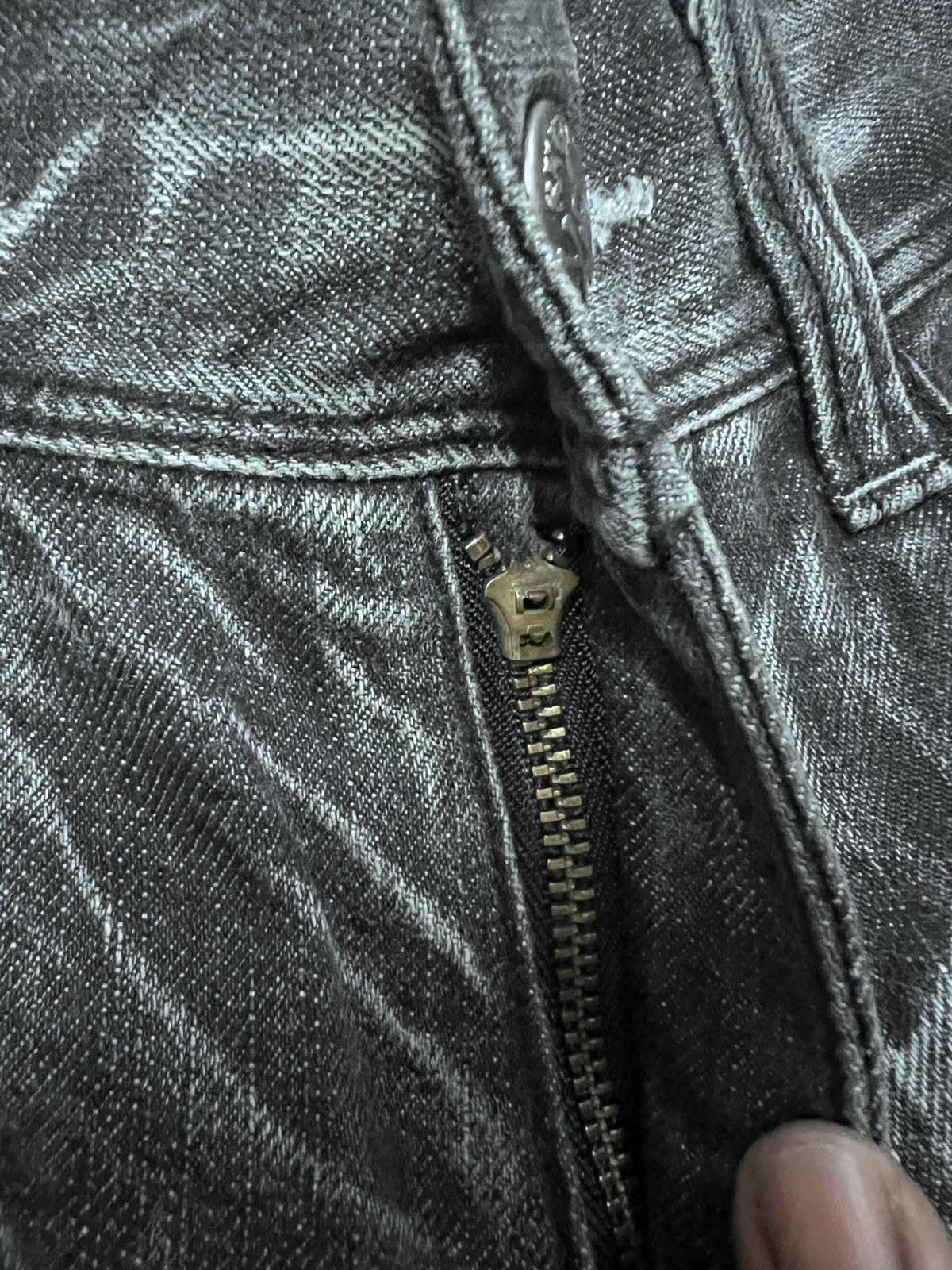Japanese Brand SICK💥AVAIL AVANTGARDE DISTRESSED DENIM PANT Size US 30 / EU 46 - 10 Thumbnail