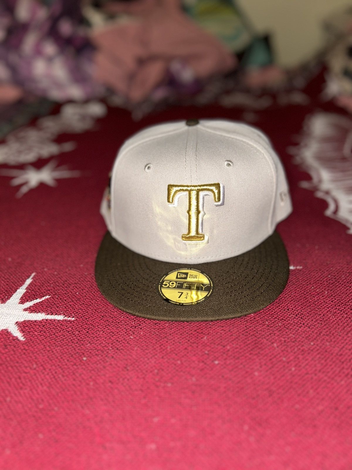 Hat Club × MyFitteds × New Era 7 3/4 stash1250 Ty mathis Texas rangers orgullo fitted hat Size ONE SIZE - 4 Thumbnail
