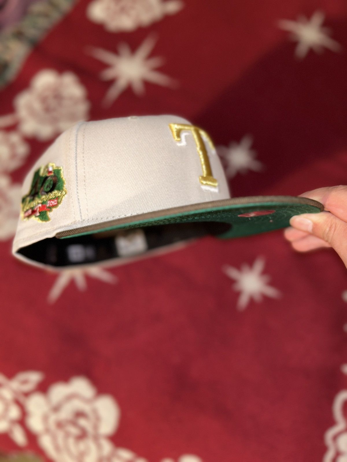 Hat Club × MyFitteds × New Era 7 3/4 stash1250 Ty mathis Texas rangers orgullo fitted hat Size ONE SIZE - 3 Thumbnail