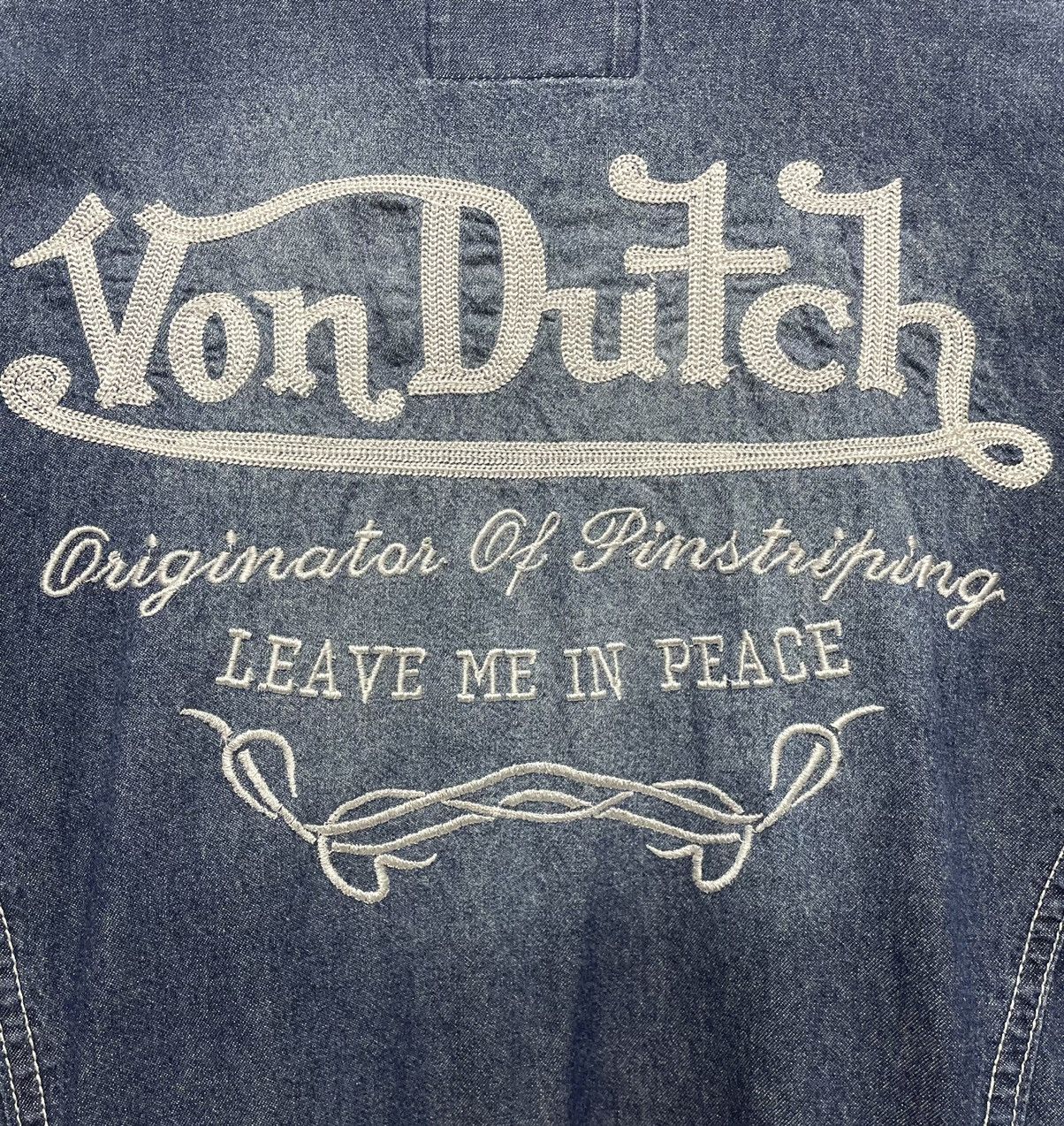 Vintage VON DUTCH Embroidery Light Cotton Detachable Hoodie Size US S / EU 44-46 / 1 - 3 Thumbnail
