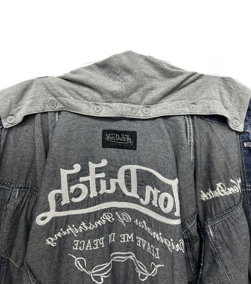 Vintage VON DUTCH Embroidery Light Cotton Detachable Hoodie Size US S / EU 44-46 / 1 - 6 Thumbnail