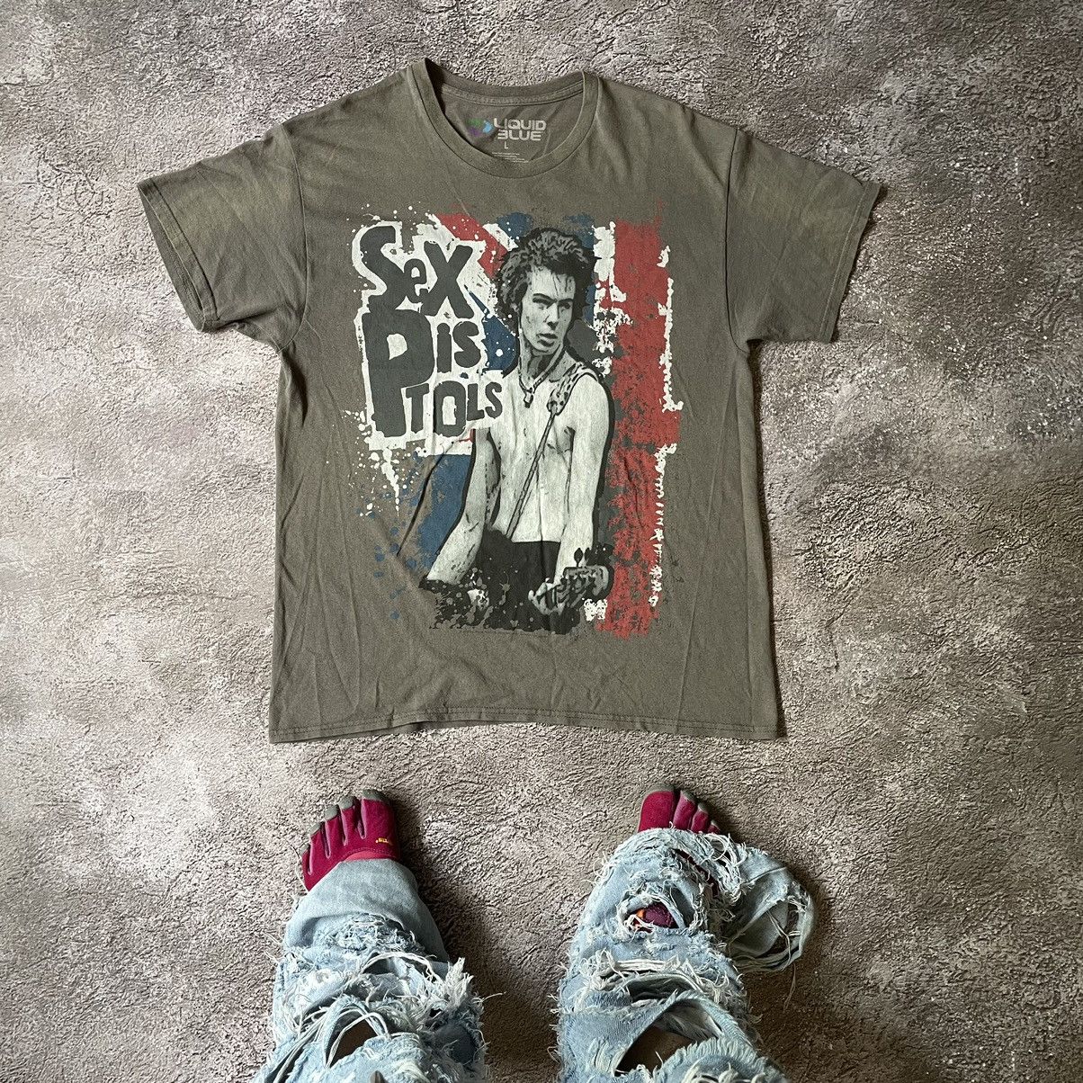 Vintage Y2K SEX PISTOLS ABSTRACT CREEPY FACE HORROR BAND