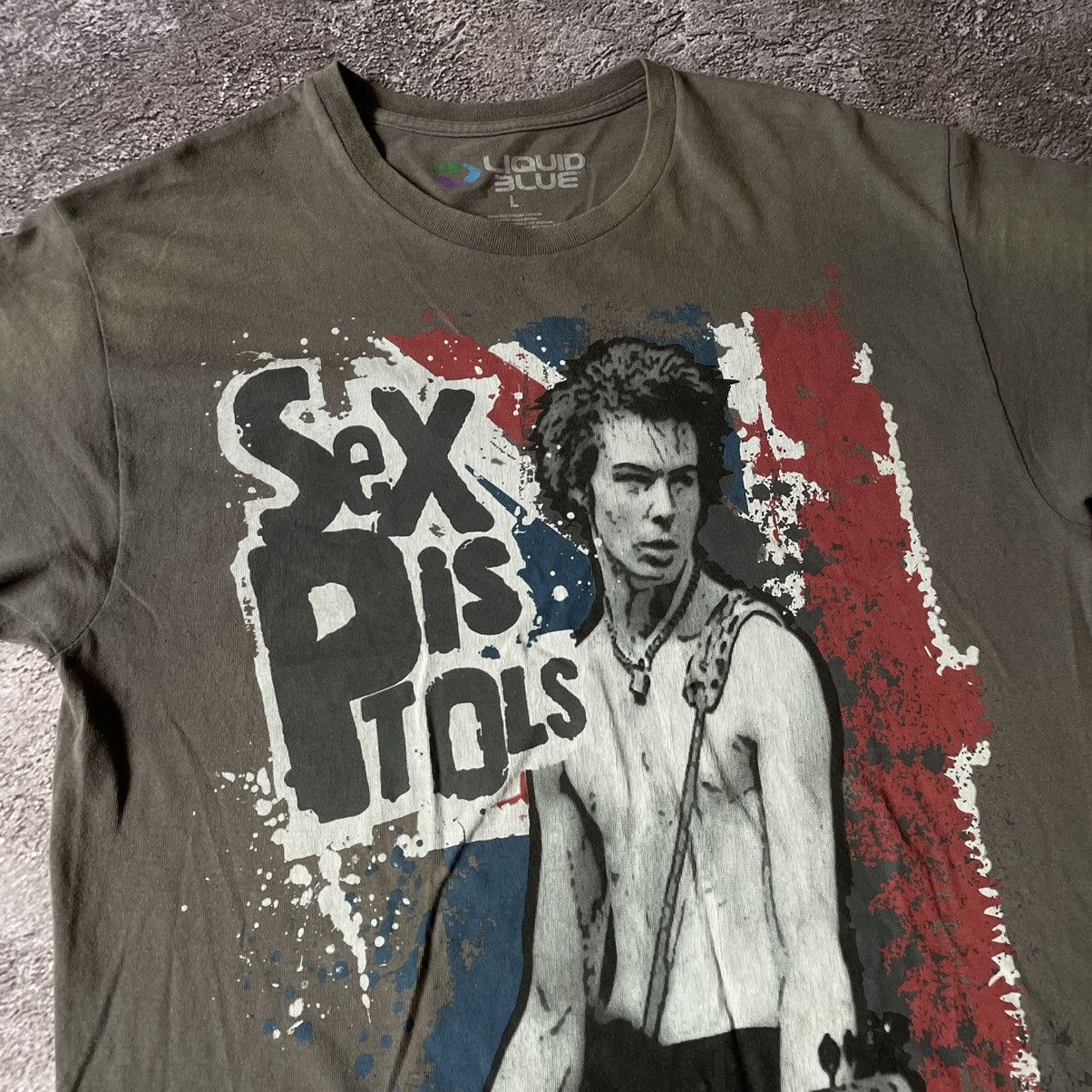 Band Tees Vintage Y2K SEX PISTOLS ABSTRACT CREEPY FACE HORROR BAND Size US L / EU 52-54 / 3 - 6 Thumbnail
