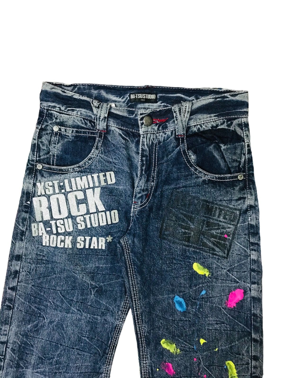 GOSTAR DE FUGA Batsu Studion Japan Split Paint Poem Whisker Size US 30 / EU 46 - 4 Thumbnail