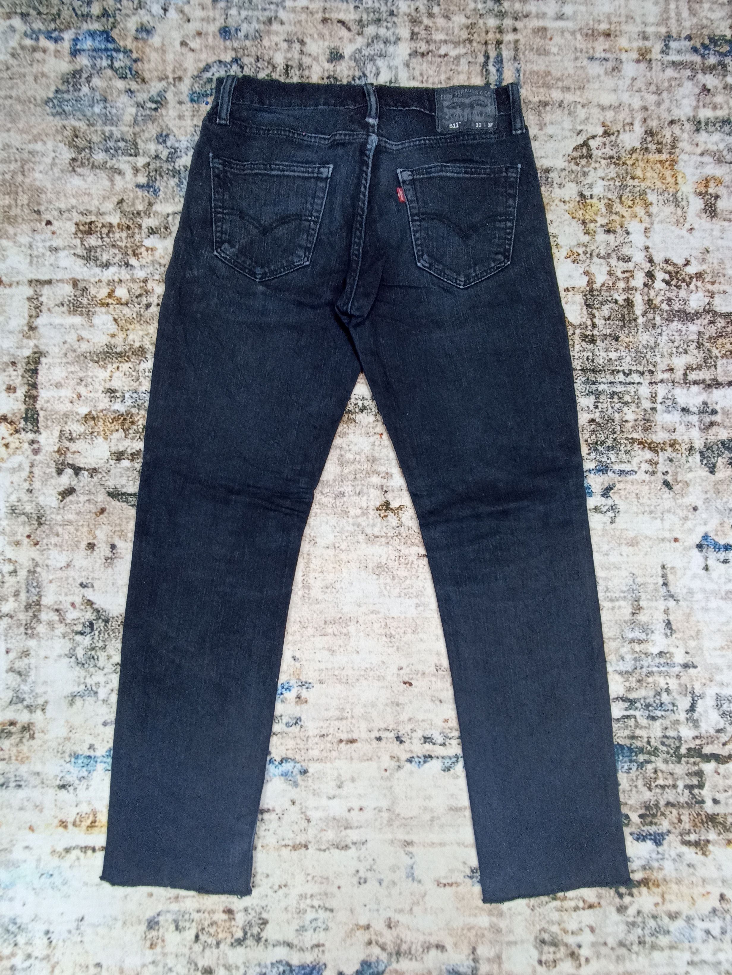 Jean × Levi's × Vintage VINTAGE LEVI'S 511 BLACK JEANS - J052 Size US 30 / EU 46 - 2 Thumbnail