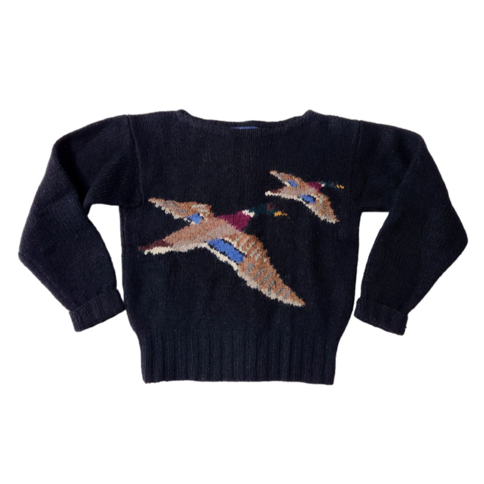 Ralph Lauren VTG Ralph Lauren Sz S Mallard Ducks Sweater 100% Wool