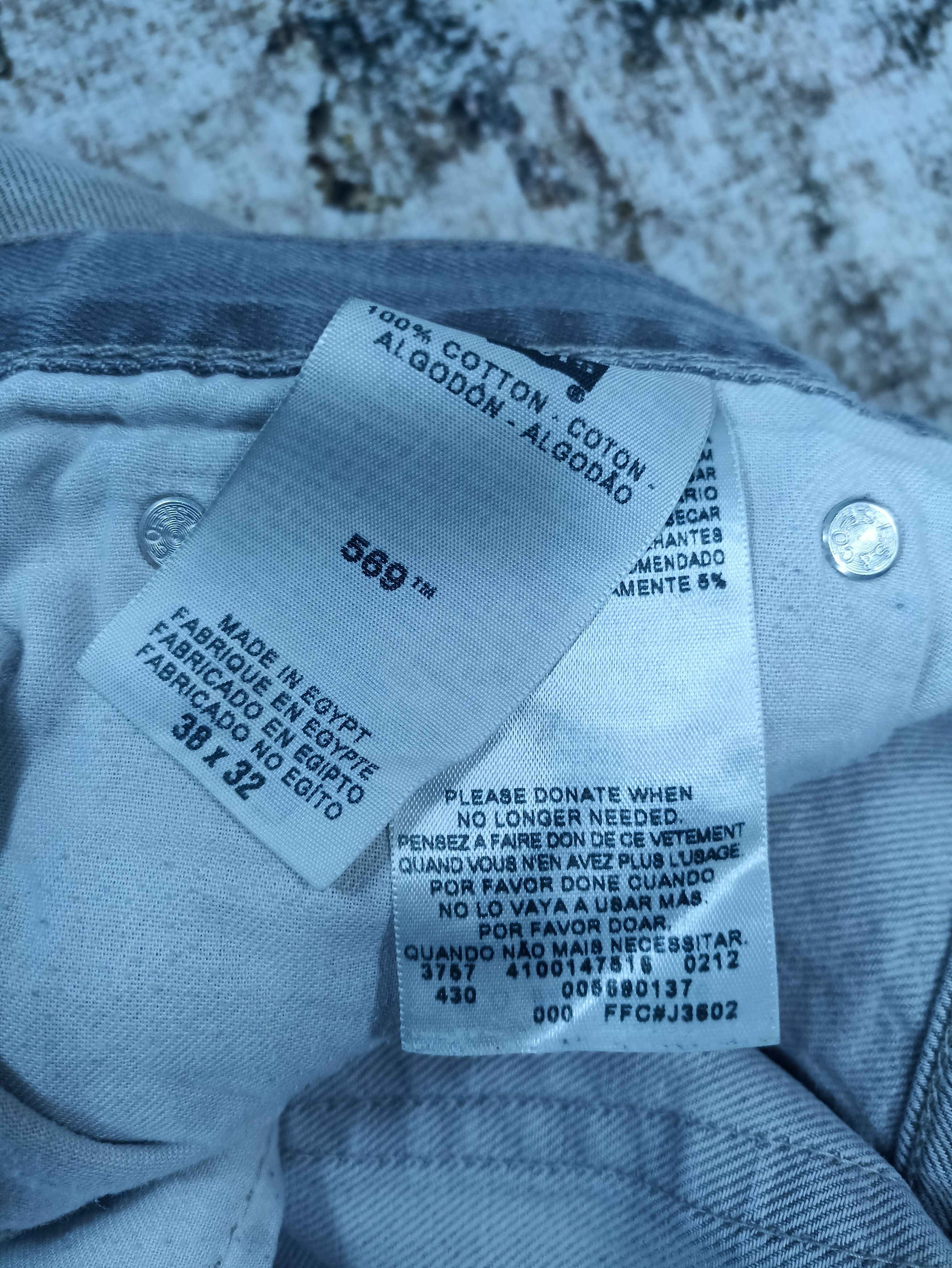 Jean × Levi's × Vintage Vintage Levi's 569 Faded Grey jeans - J053 Size US 38 / EU 54 - 4 Thumbnail