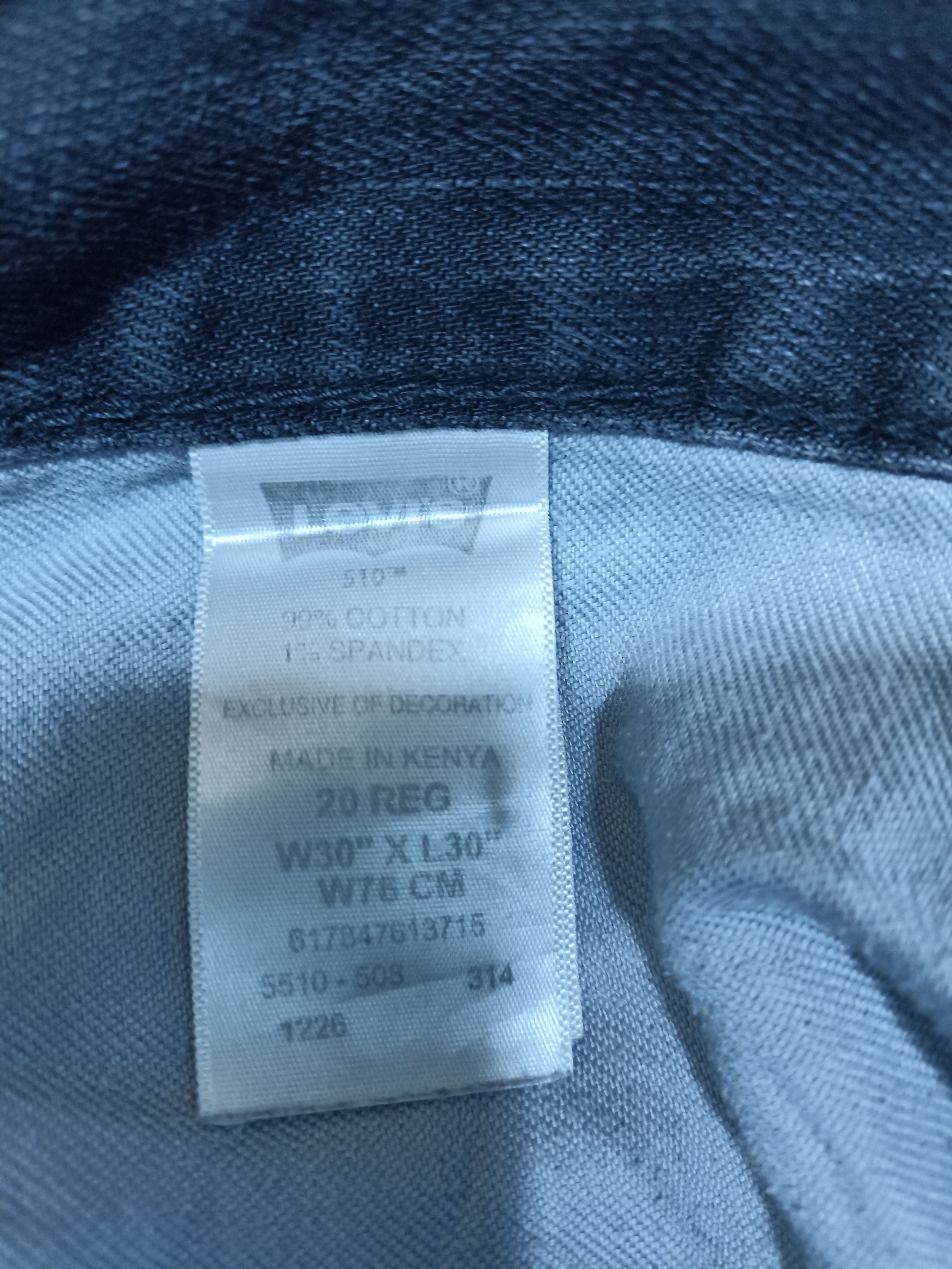 Jean × Levi's × Vintage VINTAGE LEVI'S 510 SKINNY JEANS - J054 Size US 30 / EU 46 - 4 Thumbnail