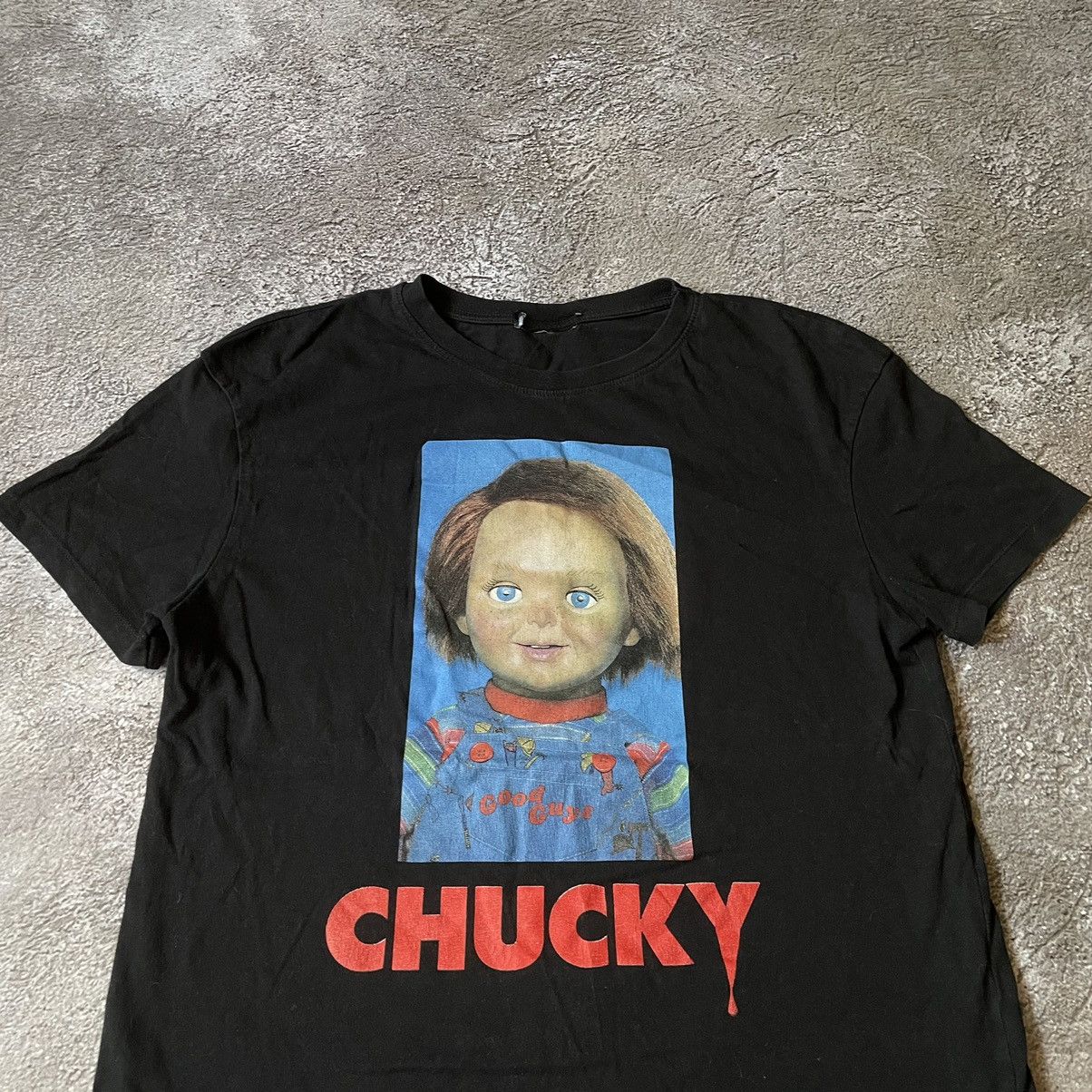 Vintage Vintage Y2K Chucky Horror Graphic Tee Streetwear Slim Boxy M Size US M / EU 48-50 / 2 - 5 Thumbnail
