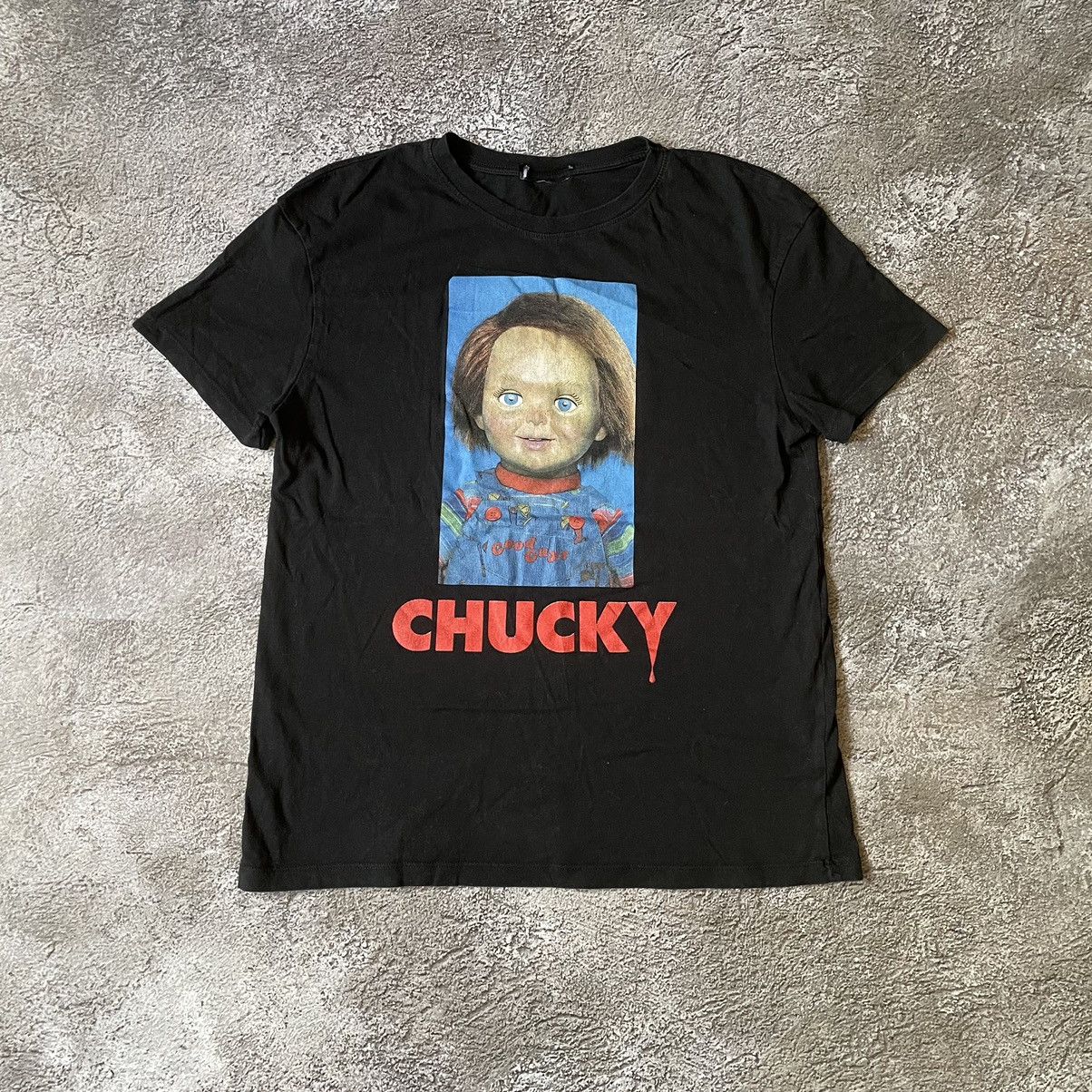 Vintage Vintage Y2K Chucky Horror Graphic Tee Streetwear Slim Boxy M Size US M / EU 48-50 / 2 - 3 Thumbnail
