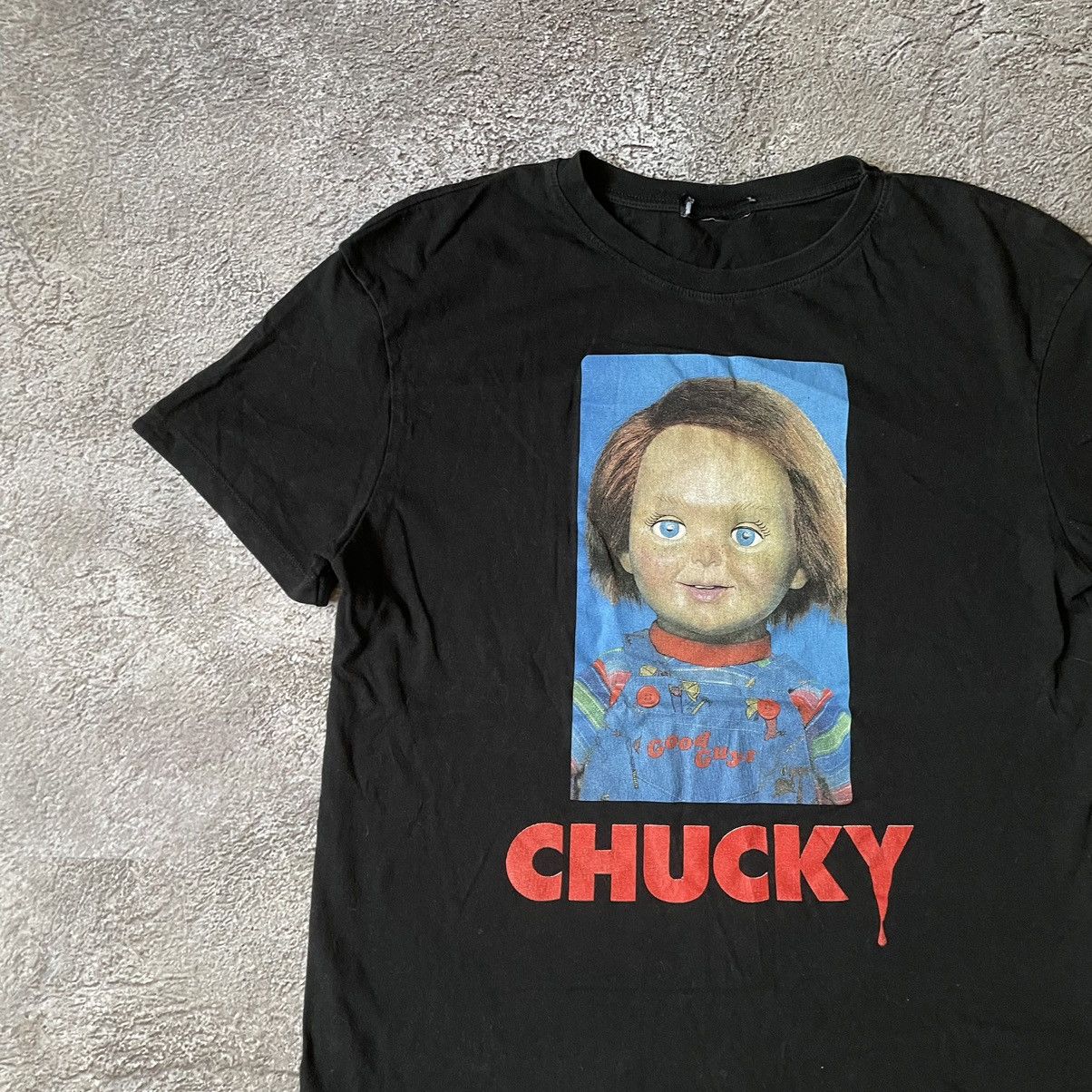 Vintage Vintage Y2K Chucky Horror Graphic Tee Streetwear Slim Boxy M Size US M / EU 48-50 / 2 - 4 Thumbnail