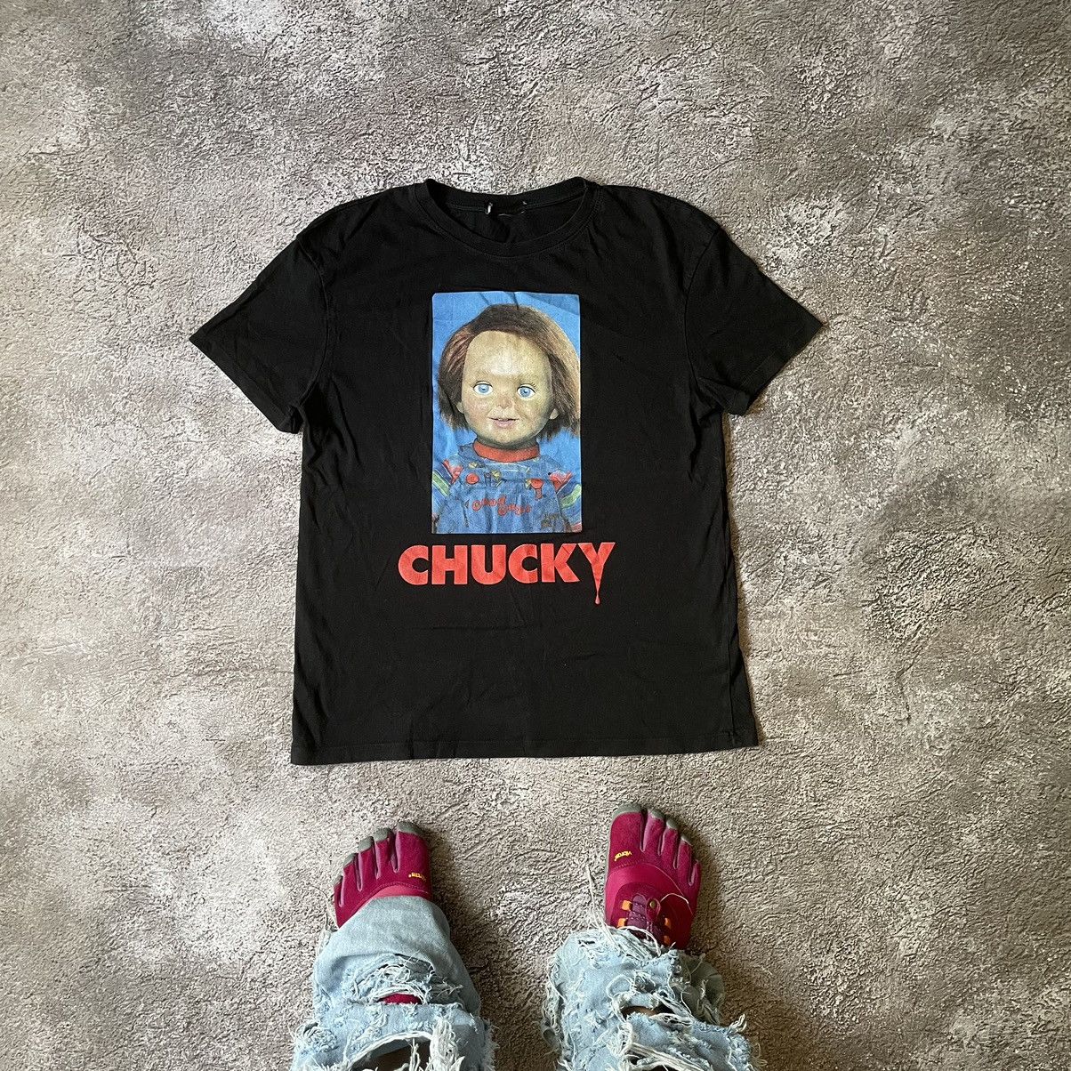 Vintage Vintage Y2K Chucky Horror Graphic Tee Streetwear Slim Boxy M Size US M / EU 48-50 / 2 - 1 Thumbnail