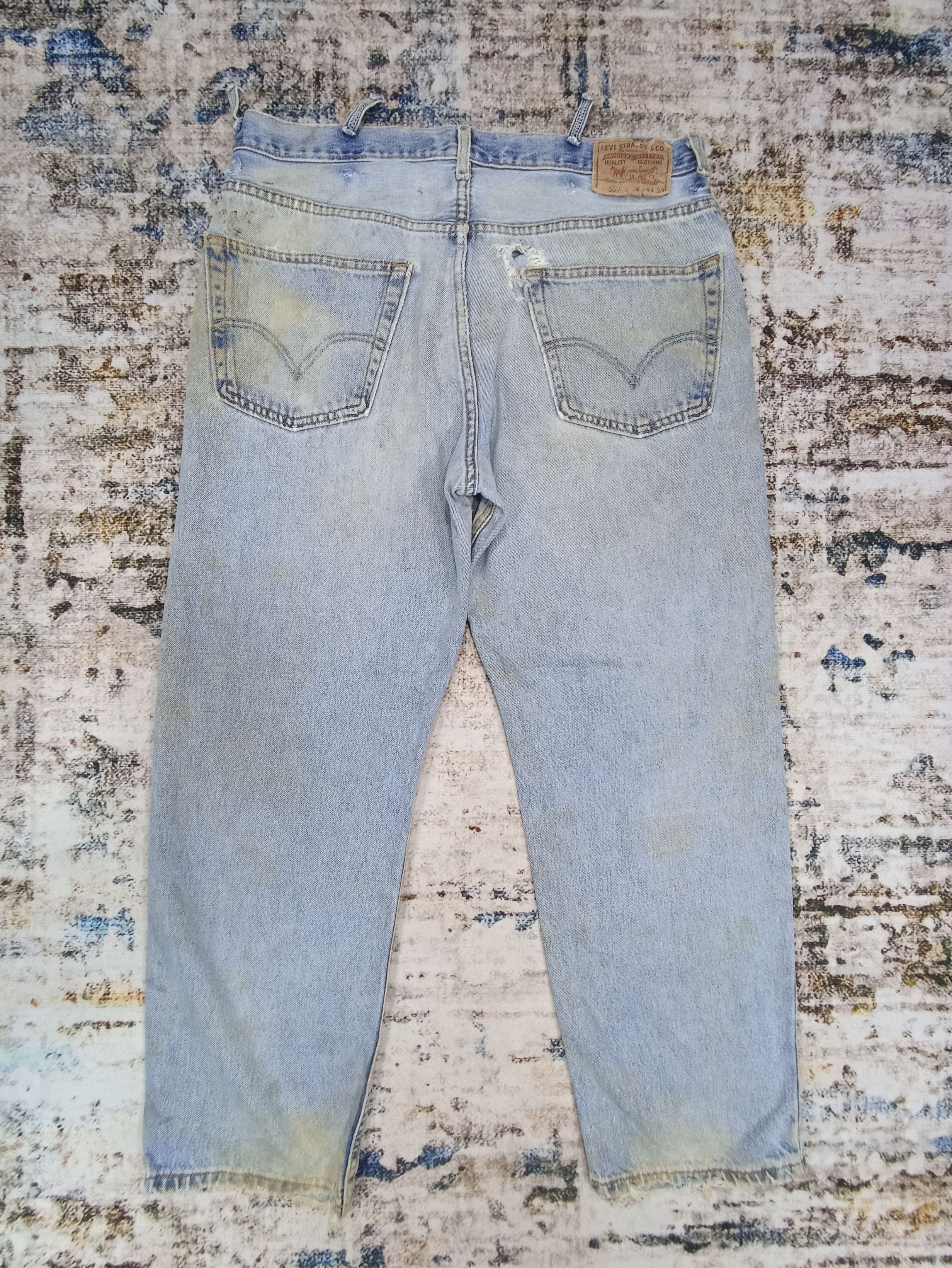 Jean × Levi's × Vintage VINTAGE LEVIS 550 DIRTY WASH JEANS - J055 Size US 37 - 2 Thumbnail