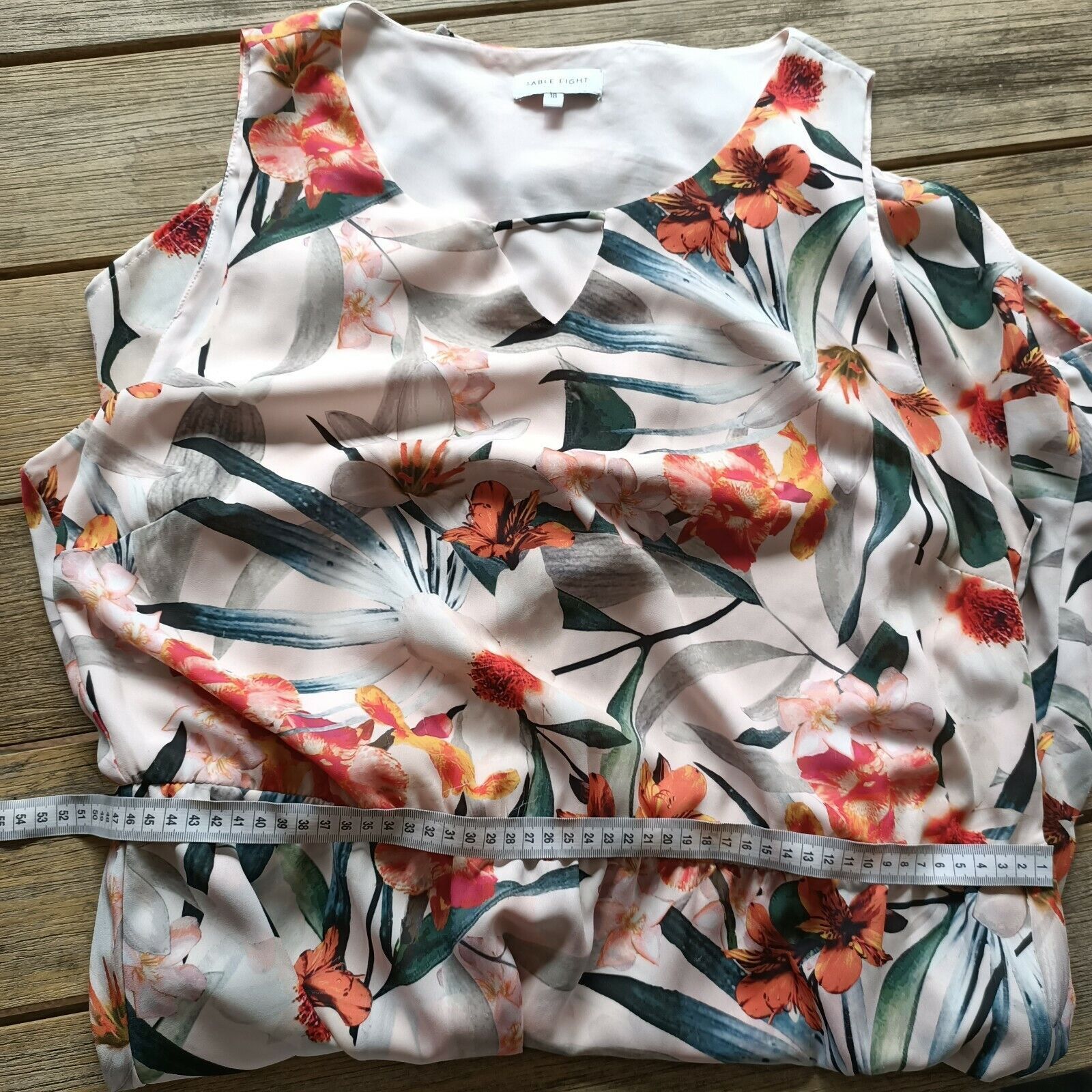 Designer Table Eight Plus Size Dress White Floral A Line Midi Size XL / US 12-14 / IT 48-50 - 11 Thumbnail
