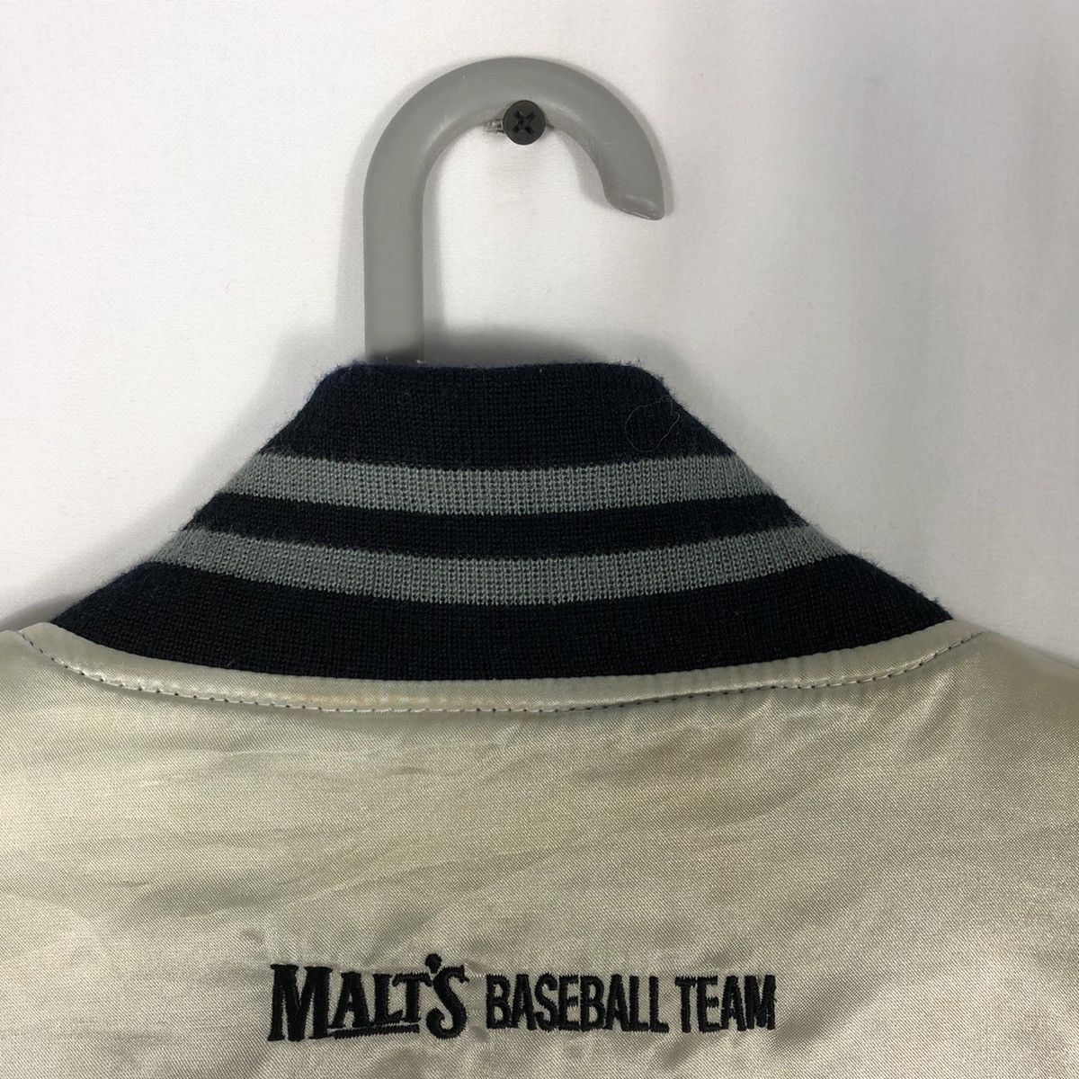 Japanese Brand × Vintage 🔥Rare🔥🇯🇵Malts Baseball Team Satin Bomber Varsity Jacket Size US L / EU 52-54 / 3 - 6 Thumbnail