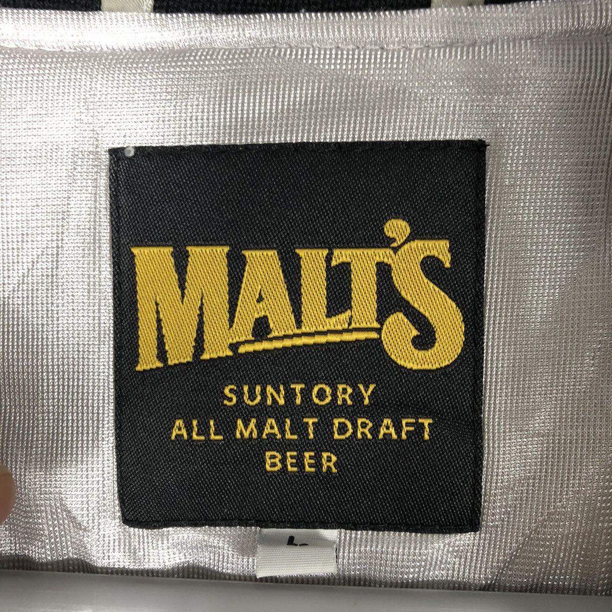 Japanese Brand × Vintage 🔥Rare🔥🇯🇵Malts Baseball Team Satin Bomber Varsity Jacket Size US L / EU 52-54 / 3 - 18 Thumbnail
