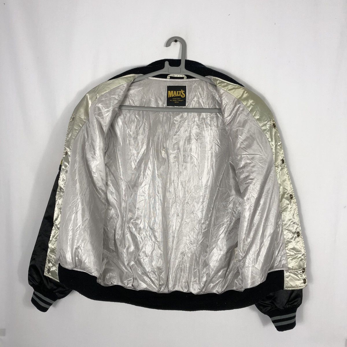 Japanese Brand × Vintage 🔥Rare🔥🇯🇵Malts Baseball Team Satin Bomber Varsity Jacket Size US L / EU 52-54 / 3 - 16 Thumbnail