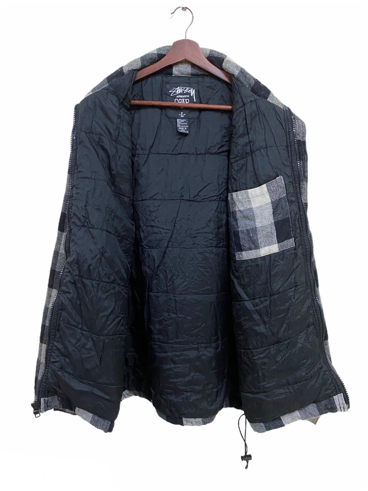 Stussy Stussy Authentic Gear Checkered Plaid Zip Jacket Size US L / EU 52-54 / 3 - 4 Thumbnail