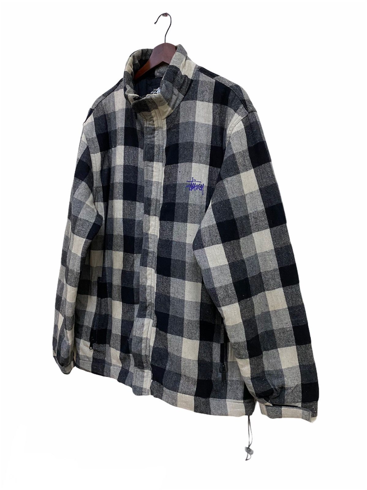 Stussy Stussy Authentic Gear Checkered Plaid Zip Jacket Size US L / EU 52-54 / 3 - 2 Thumbnail