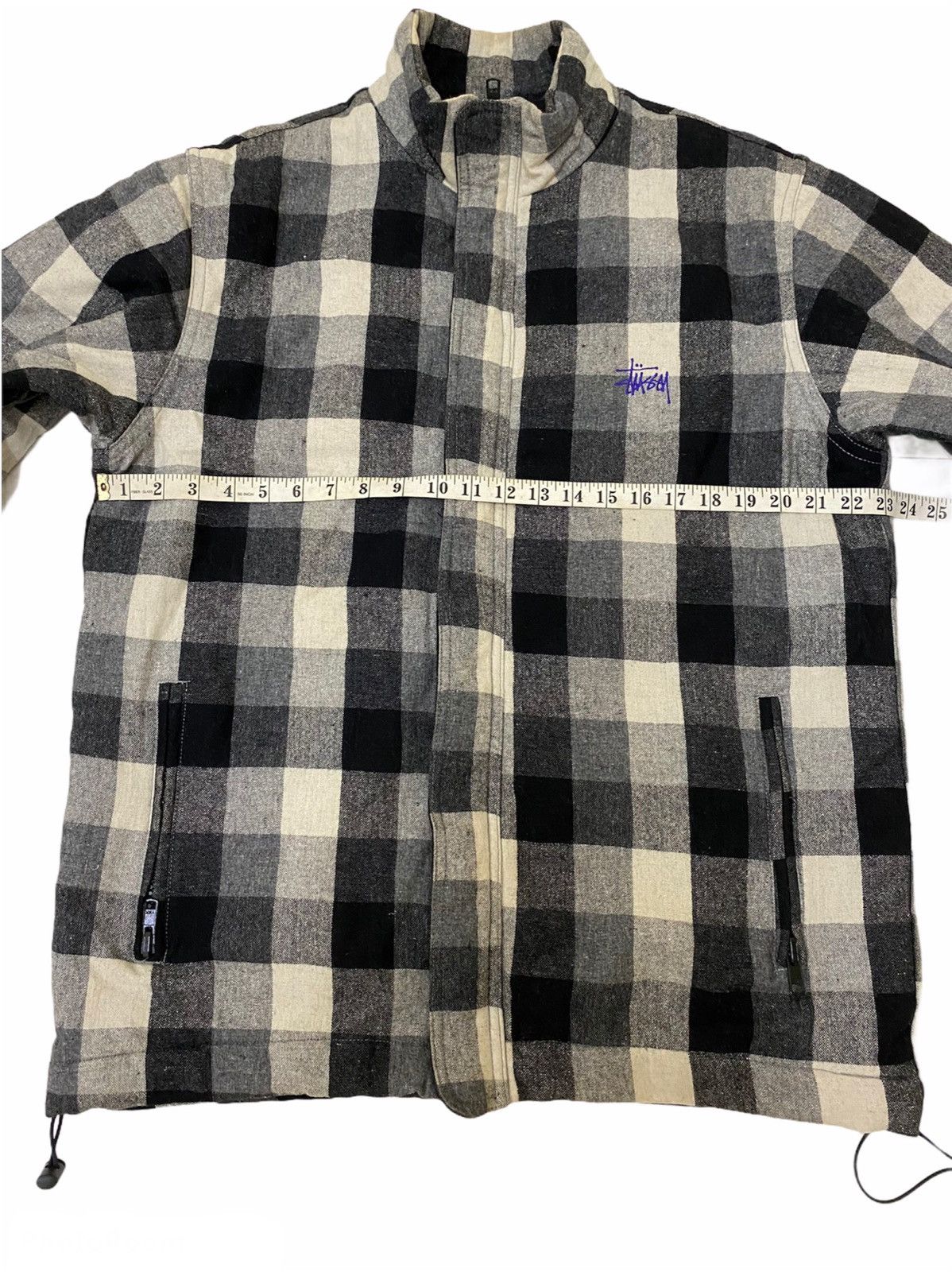 Stussy Stussy Authentic Gear Checkered Plaid Zip Jacket Size US L / EU 52-54 / 3 - 12 Thumbnail